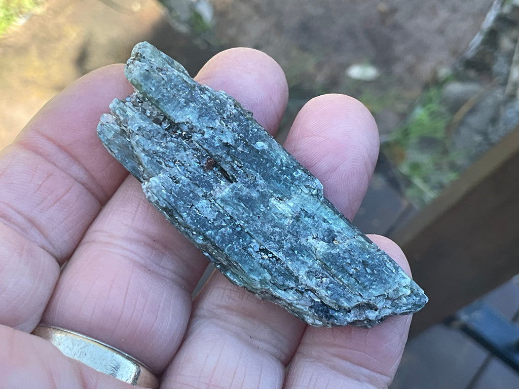 24g Dark Green Pakistan Kyanite + Rough 6A