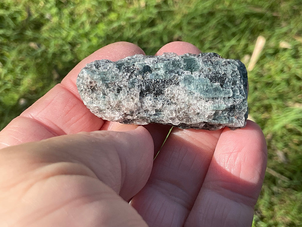 24g Dark Green Pakistan Kyanite + Rough 6C