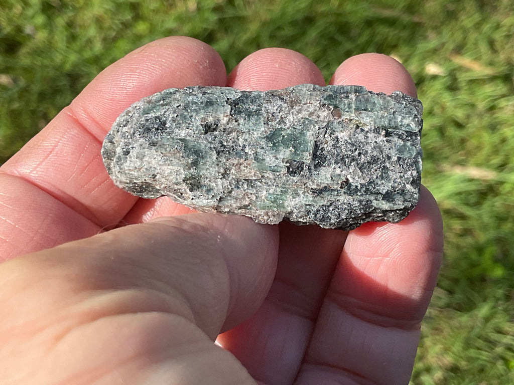 24g Dark Green Pakistan Kyanite + Rough 6C