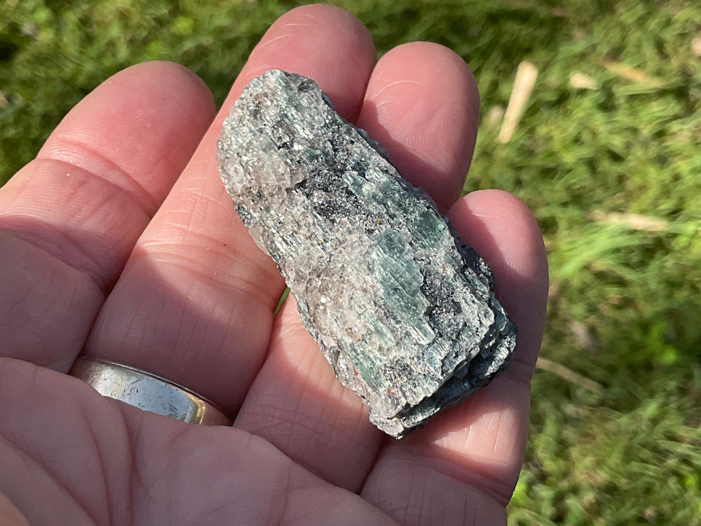 24g Dark Green Pakistan Kyanite + Rough 6C