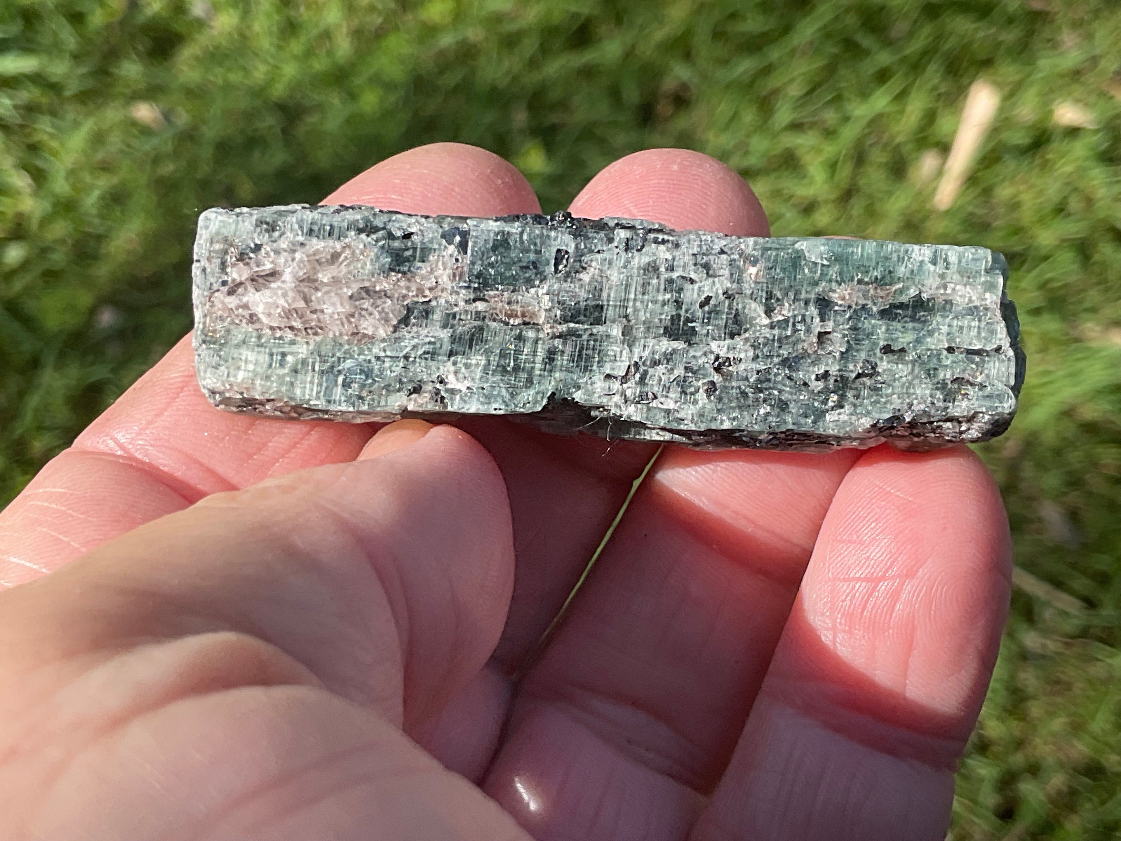 30g Dark Green Pakistan Kyanite + Rough 7B