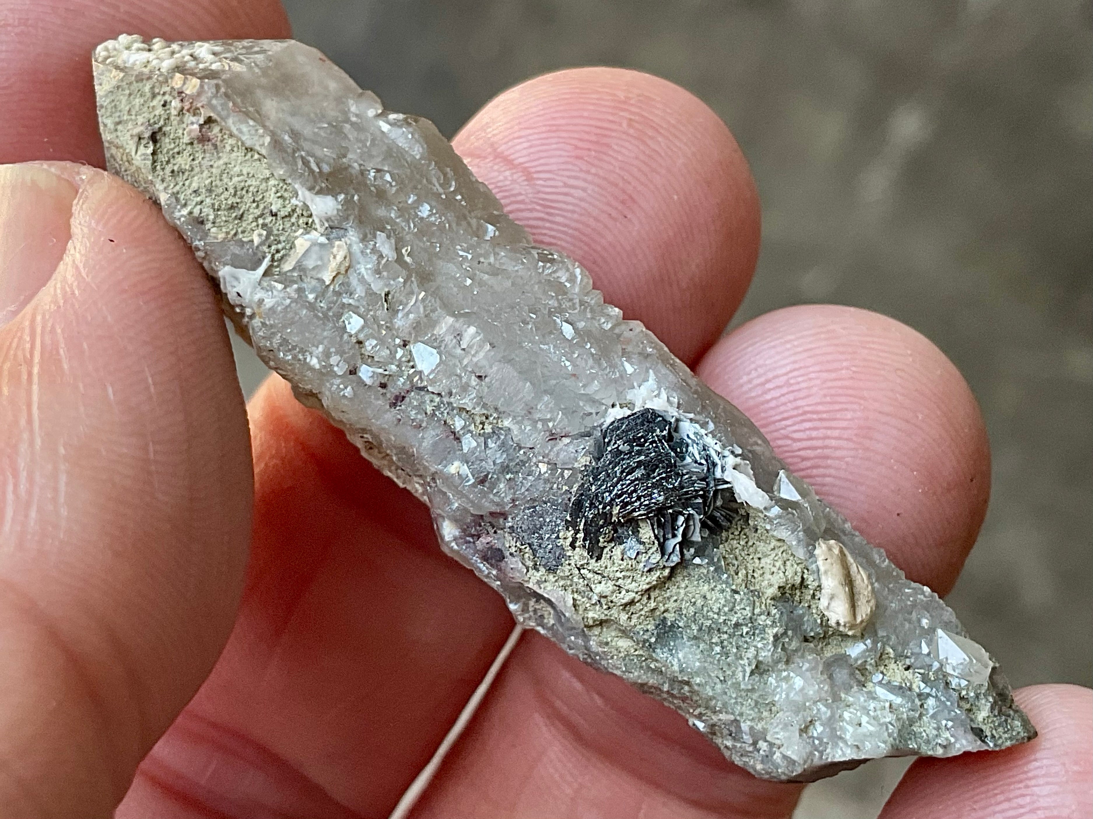 12g Specularite Quartz Specimen from Inner Mongolia 1A