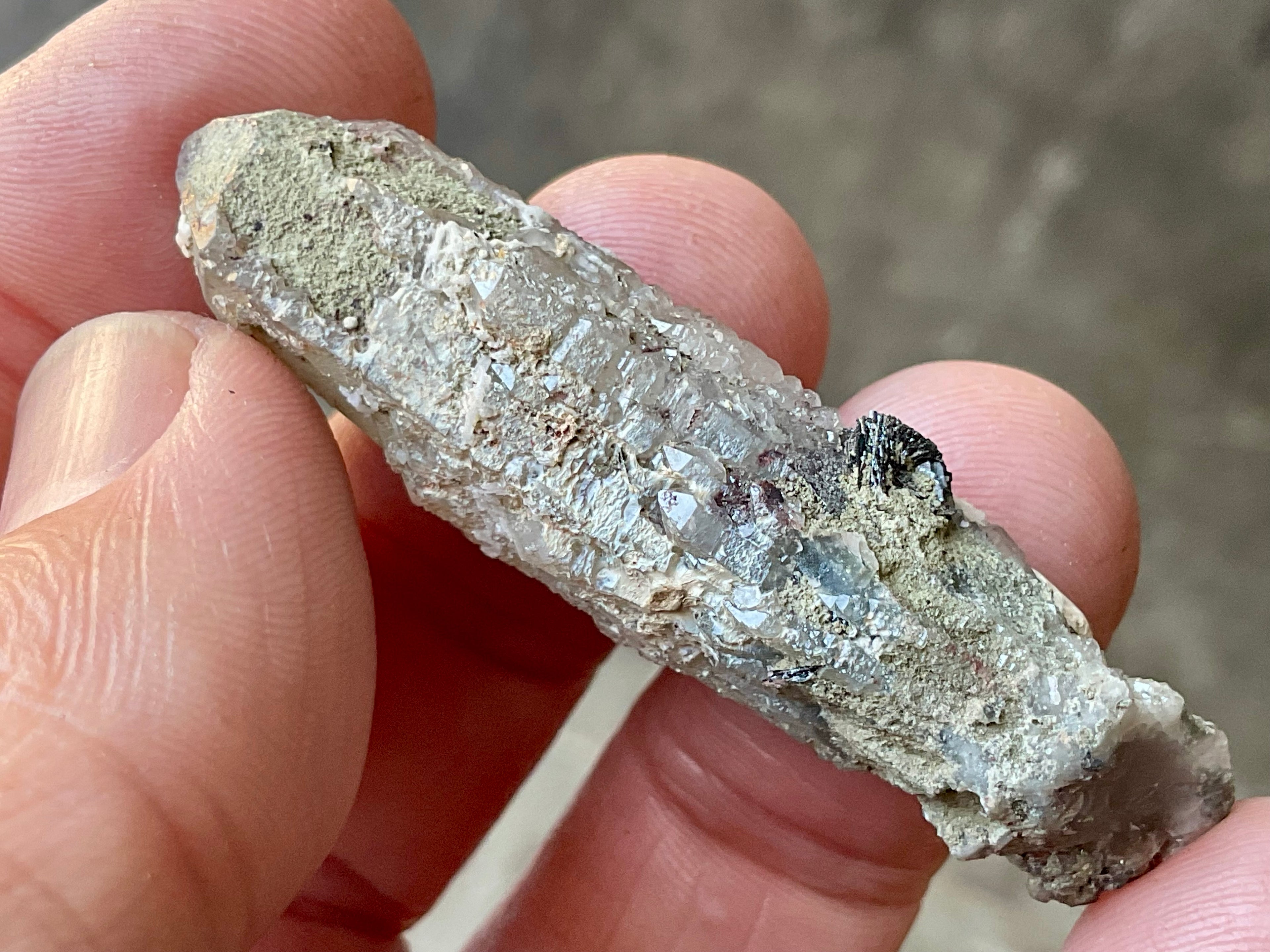 12g Specularite Quartz Specimen from Inner Mongolia 1A