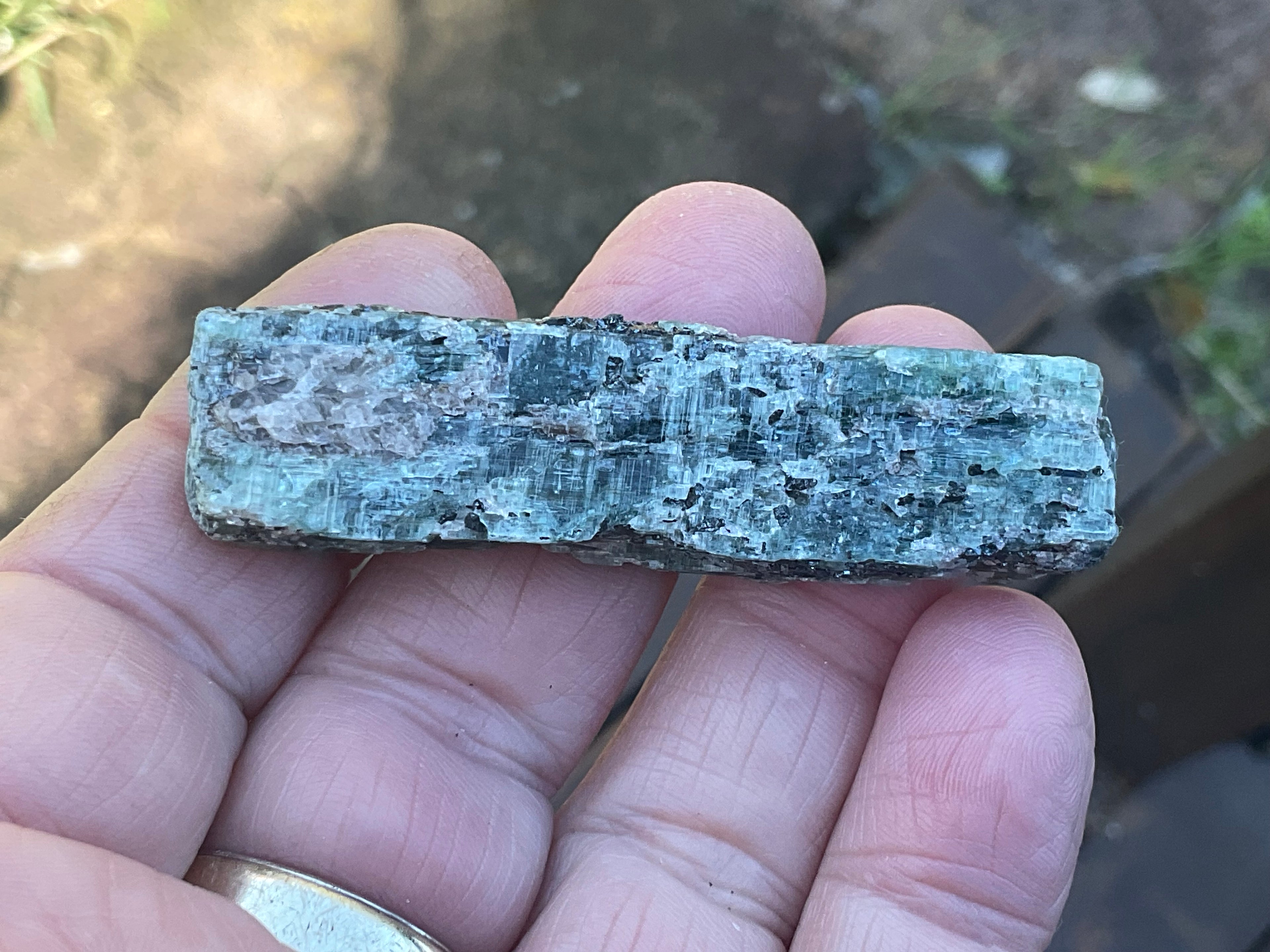 30g Dark Green Pakistan Kyanite + Rough 7B