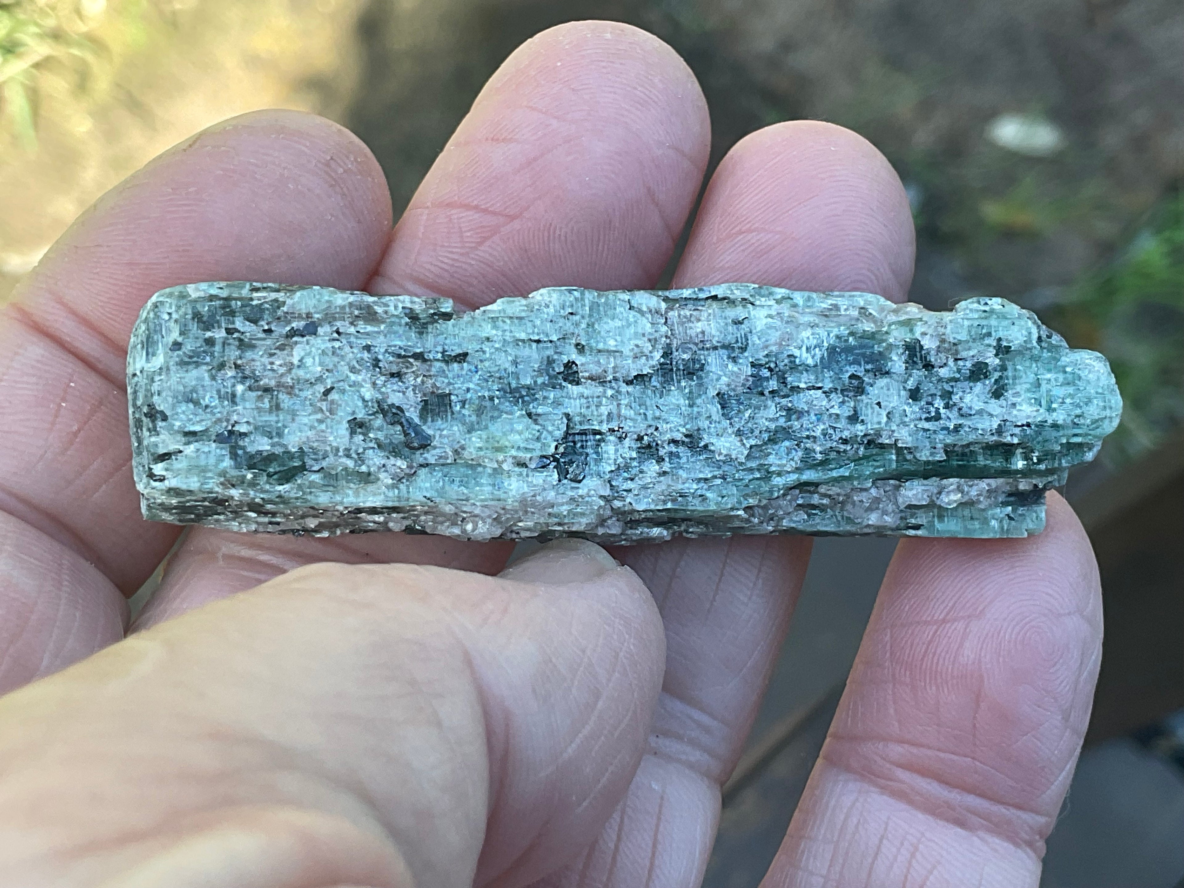 30g Dark Green Pakistan Kyanite + Rough 7B