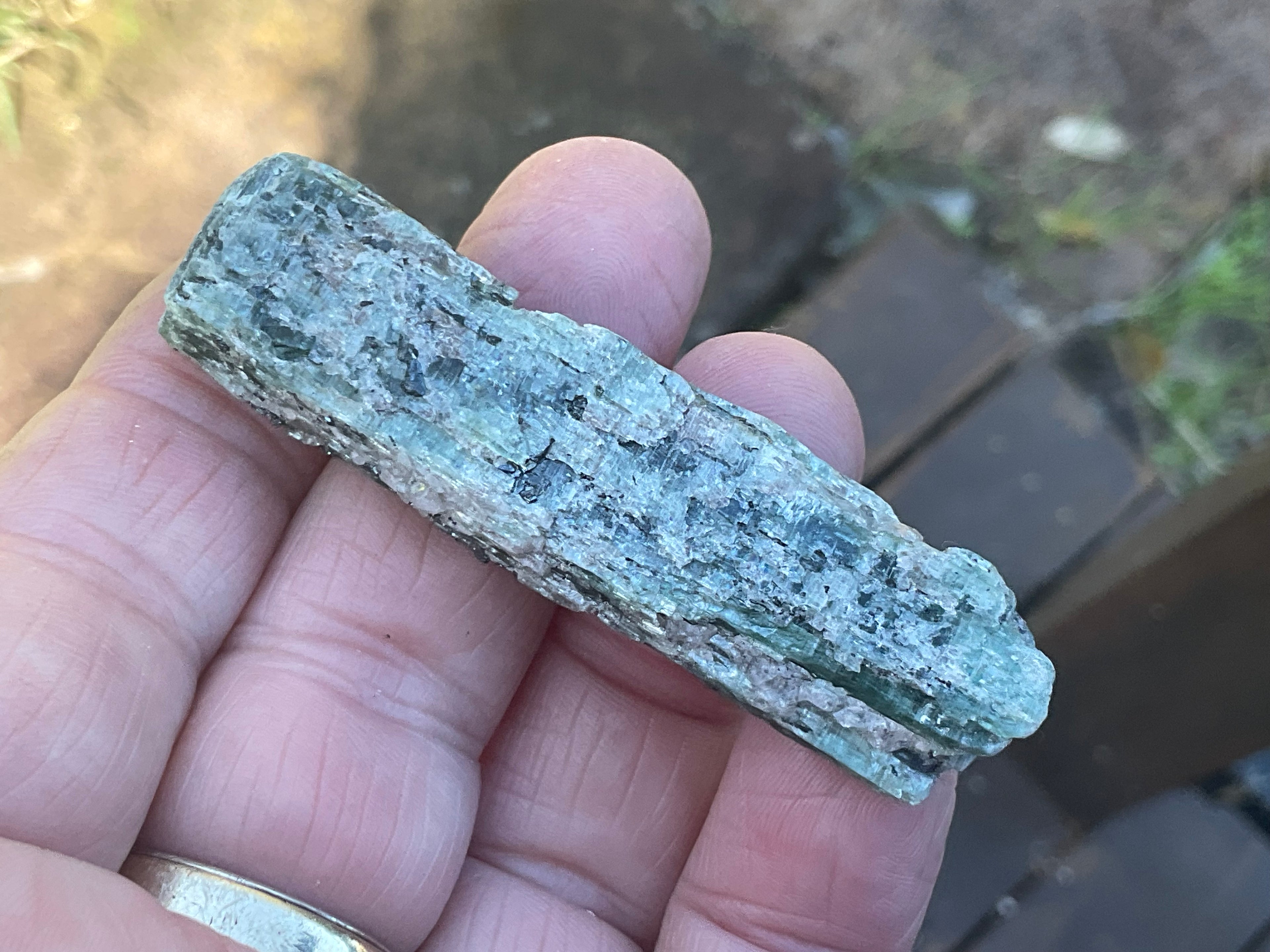 30g Dark Green Pakistan Kyanite + Rough 7B