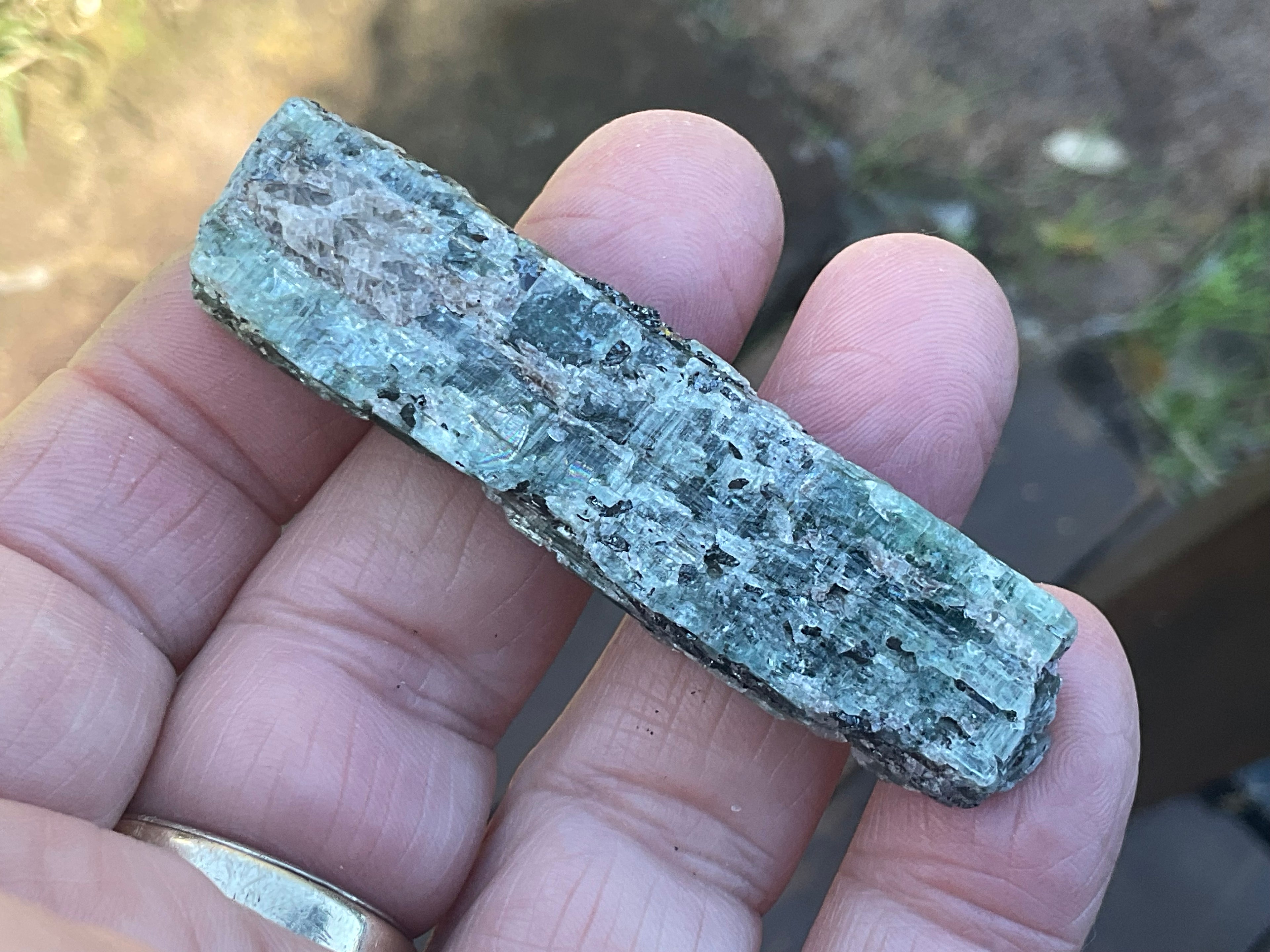 30g Dark Green Pakistan Kyanite + Rough 7B