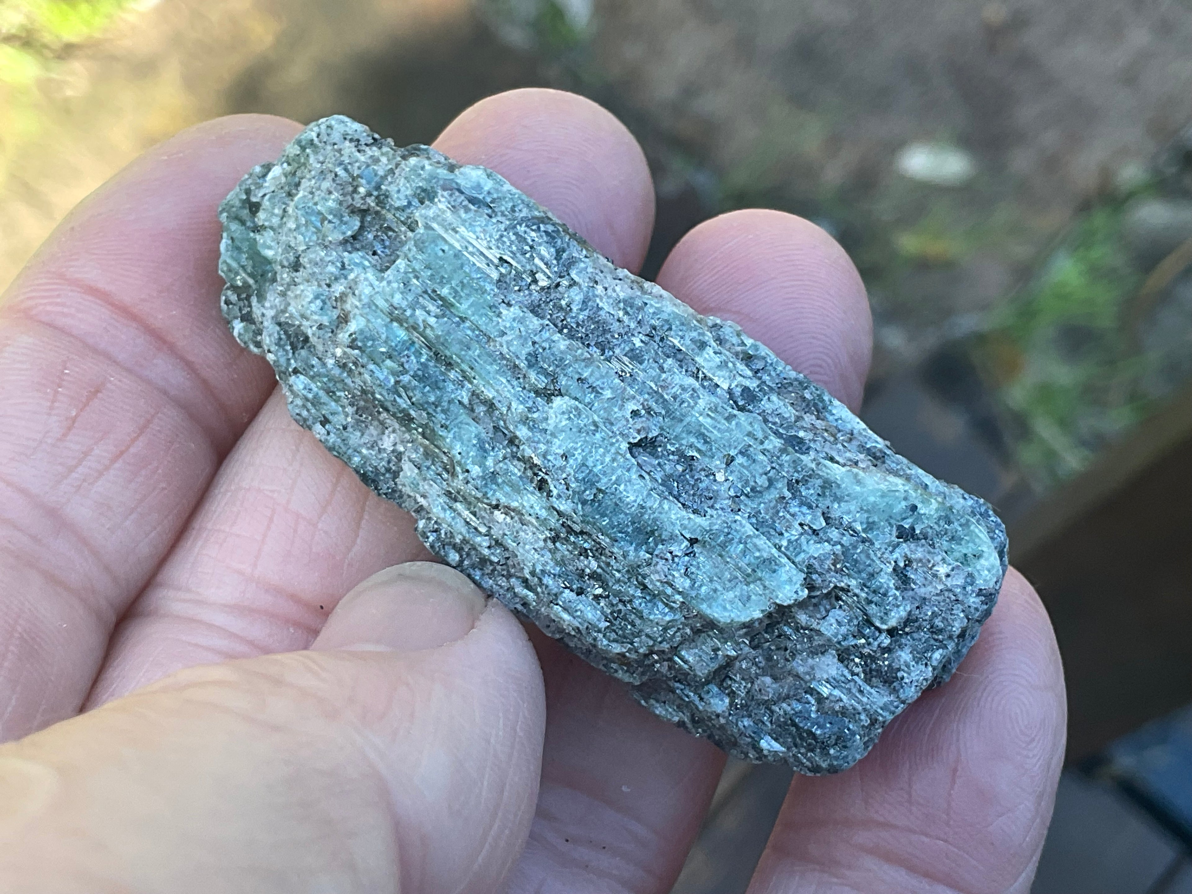 34g Dark Green Pakistan Kyanite + Rough 8A