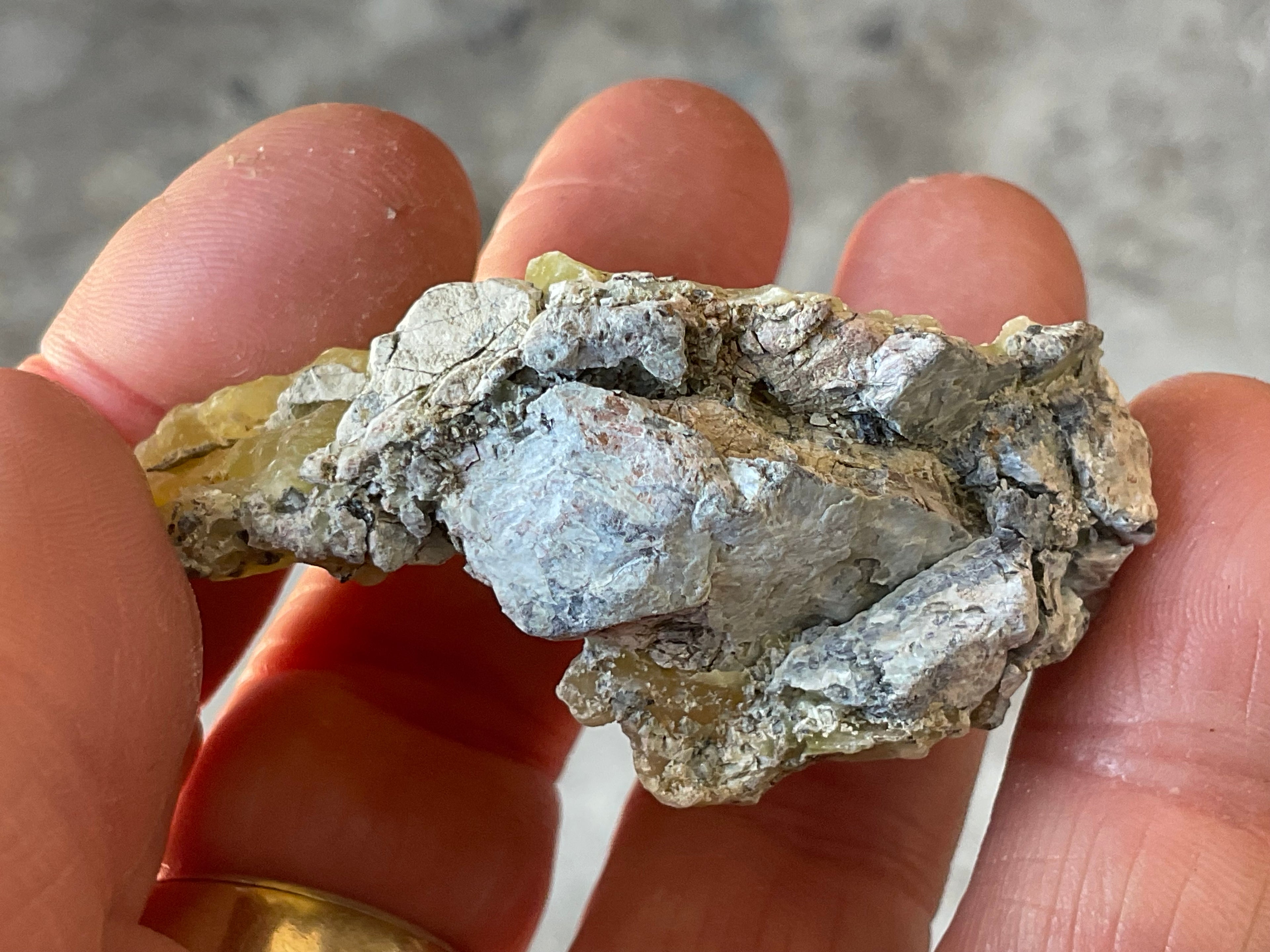 34g Pakistan Yellow Brucite Specimen 8A