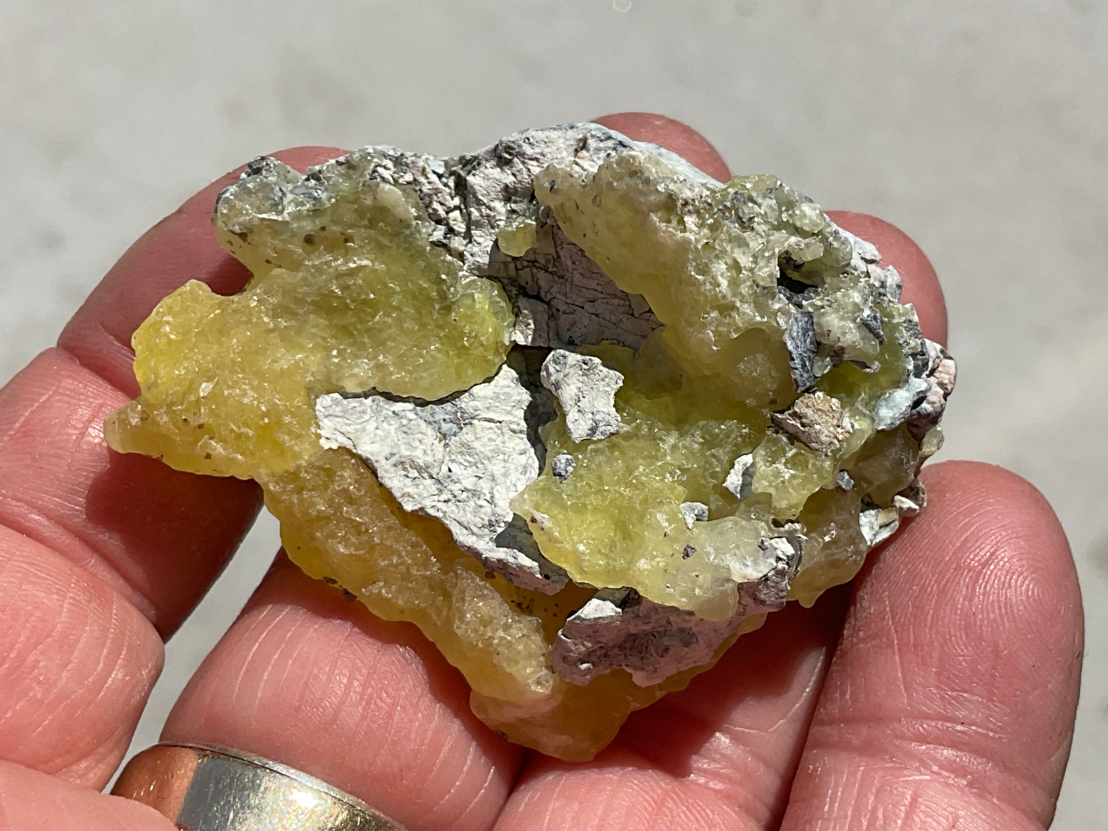 34g Pakistan Yellow Brucite Specimen 8A