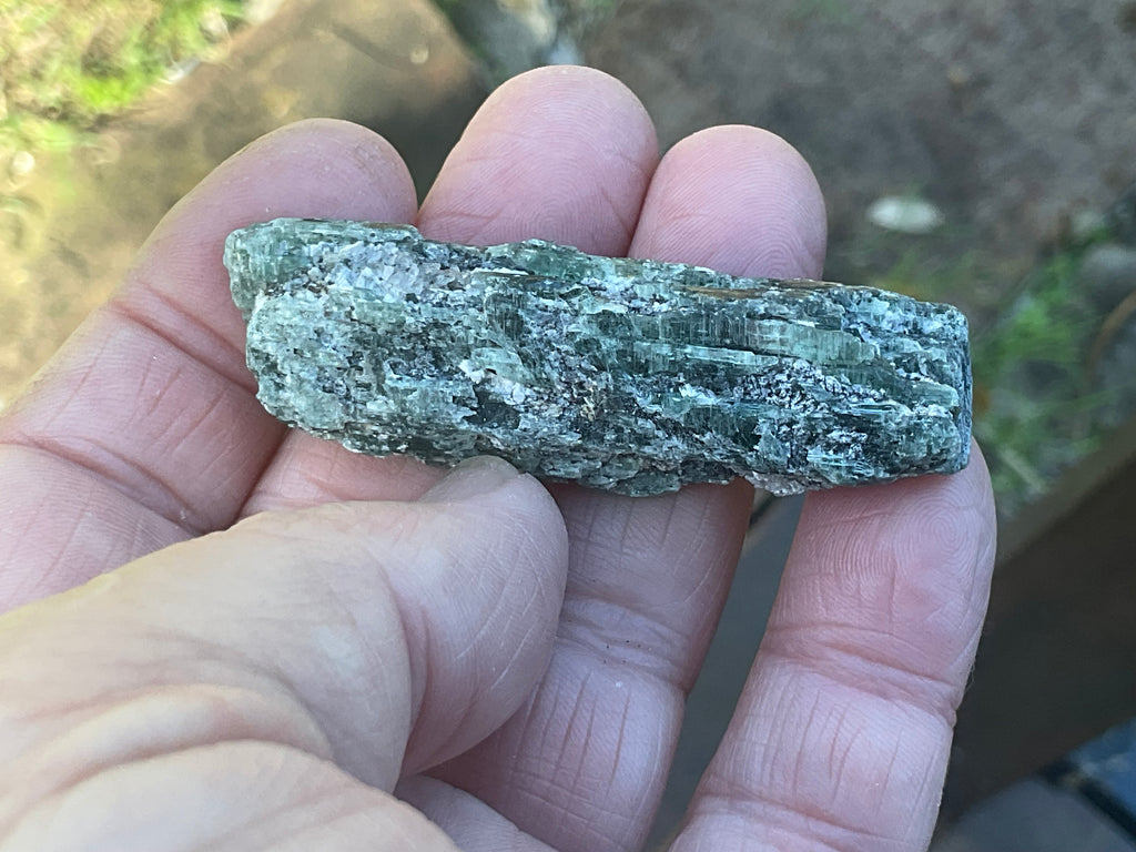 34g Dark Green Pakistan Kyanite + Rough 8C