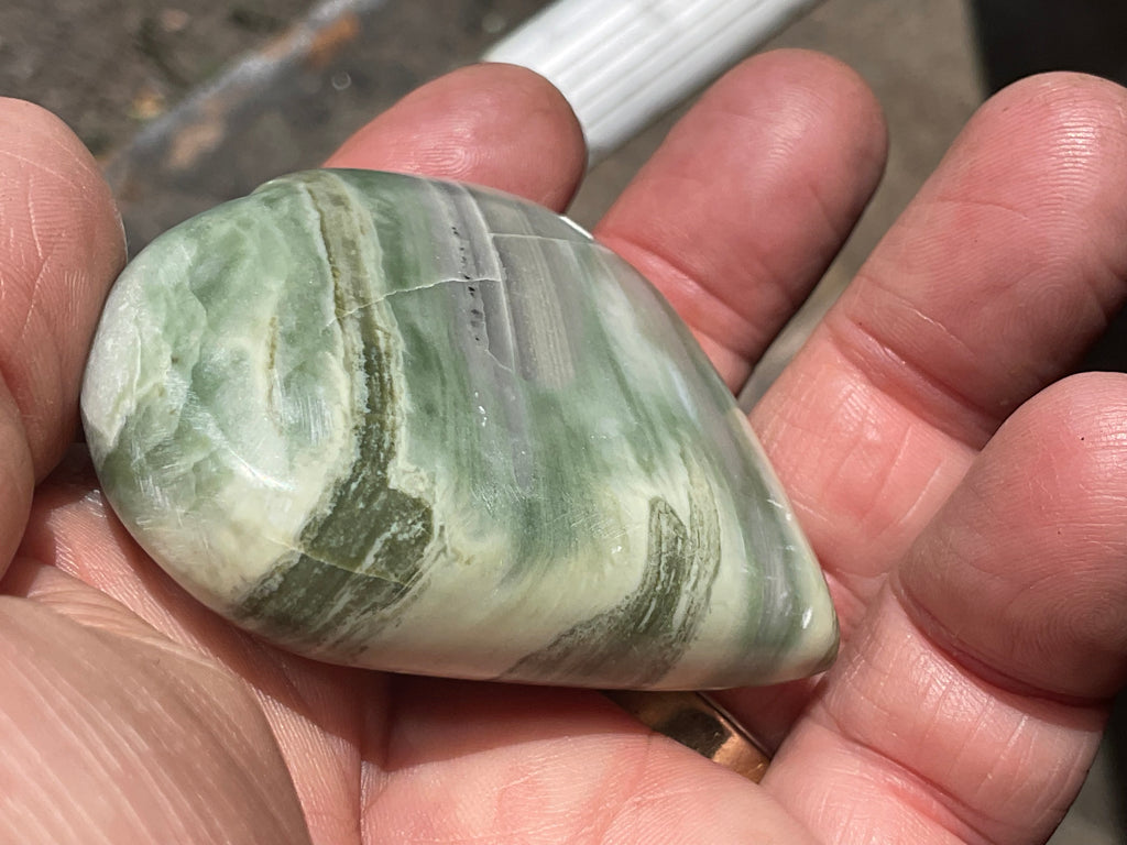 100g Jasper with Common Opal Heart B
