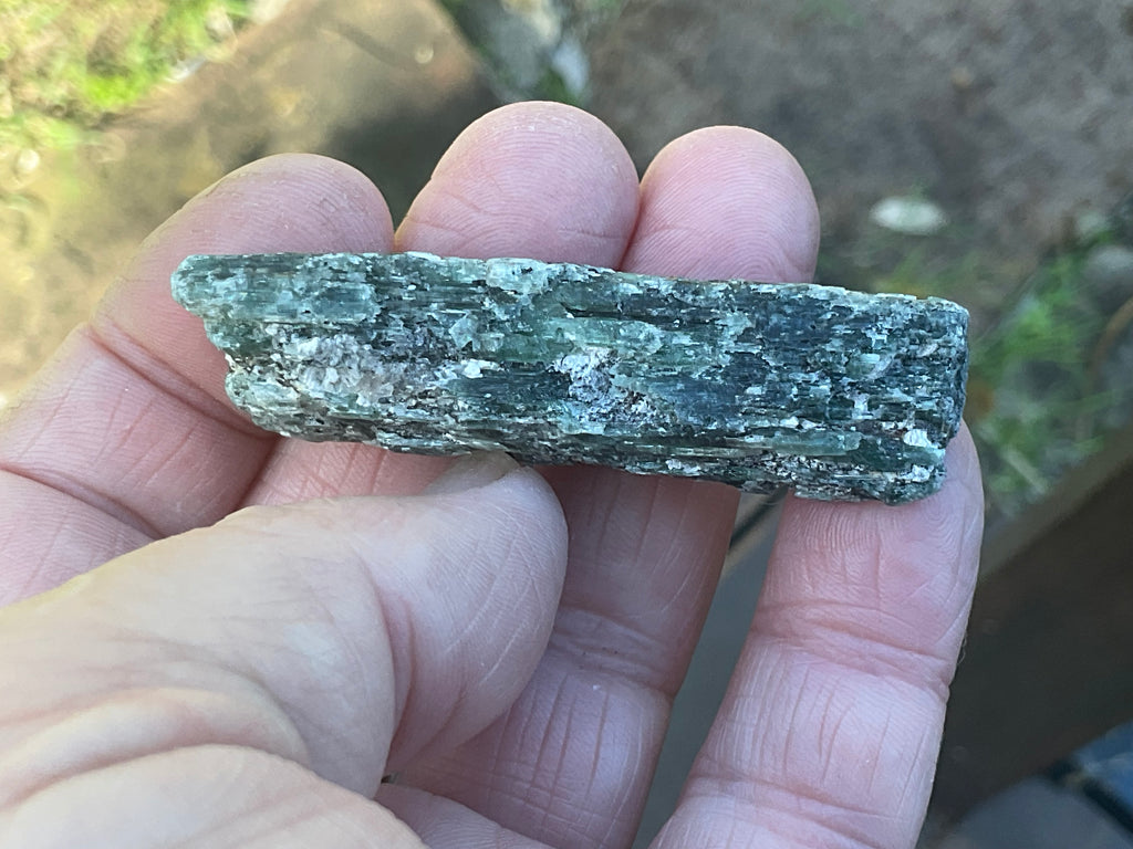 34g Dark Green Pakistan Kyanite + Rough 8C