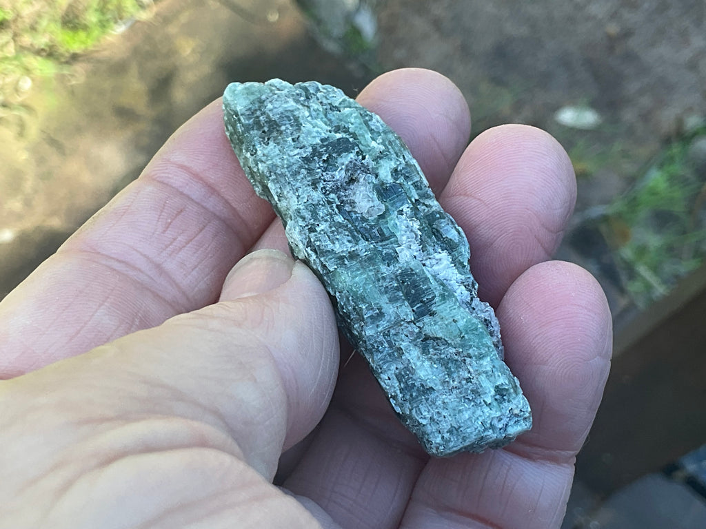 34g Dark Green Pakistan Kyanite + Rough 8C