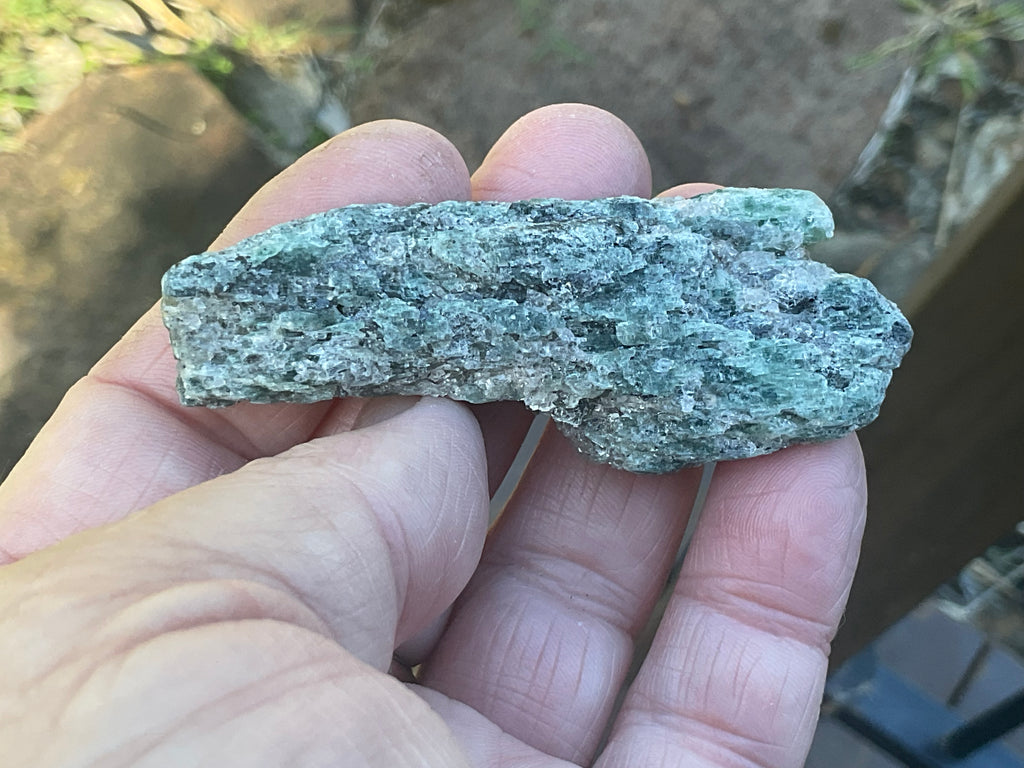 44g Dark Green Pakistan Kyanite + Rough 9A