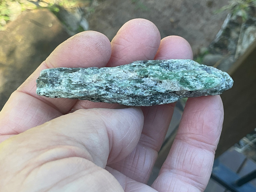 44g Dark Green Pakistan Kyanite + Rough 9A