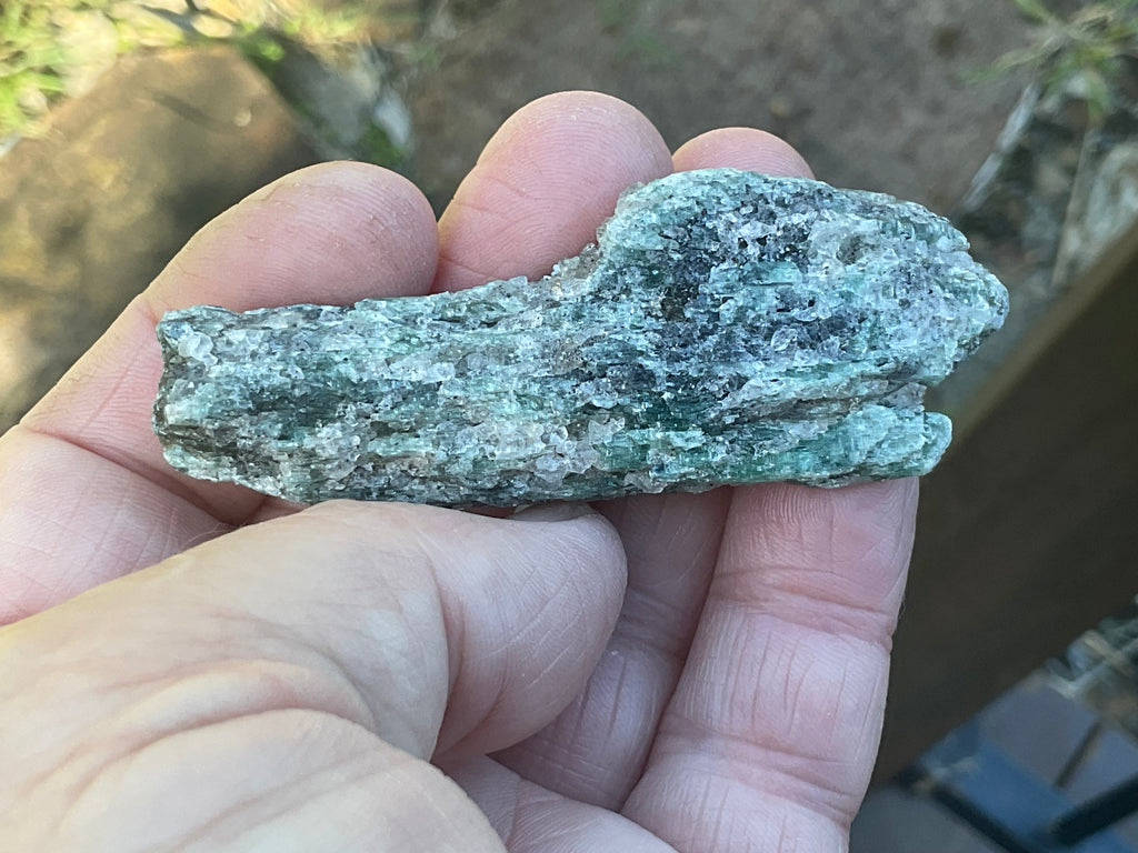 44g Dark Green Pakistan Kyanite + Rough 9A