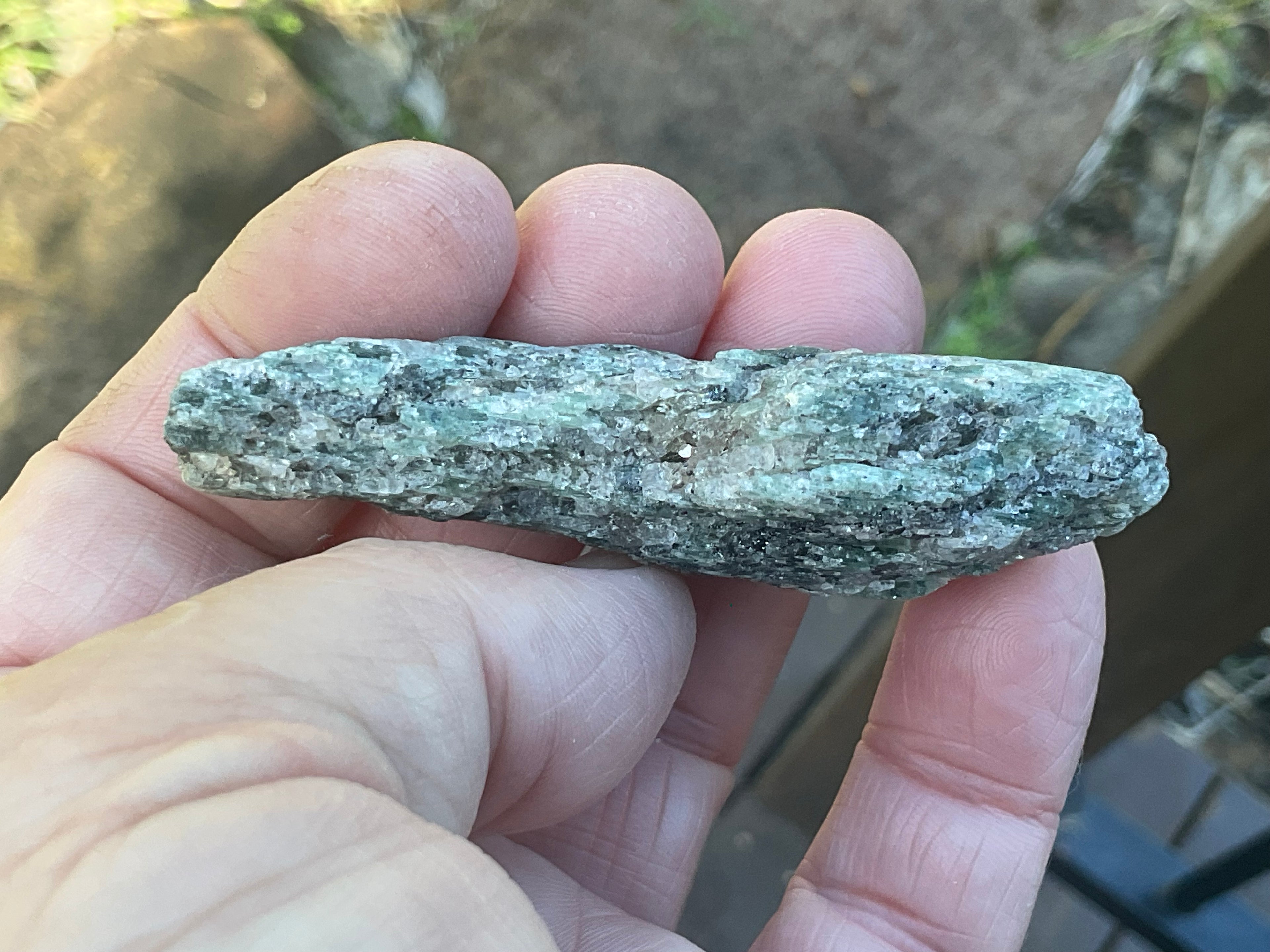 44g Dark Green Pakistan Kyanite + Rough 9A