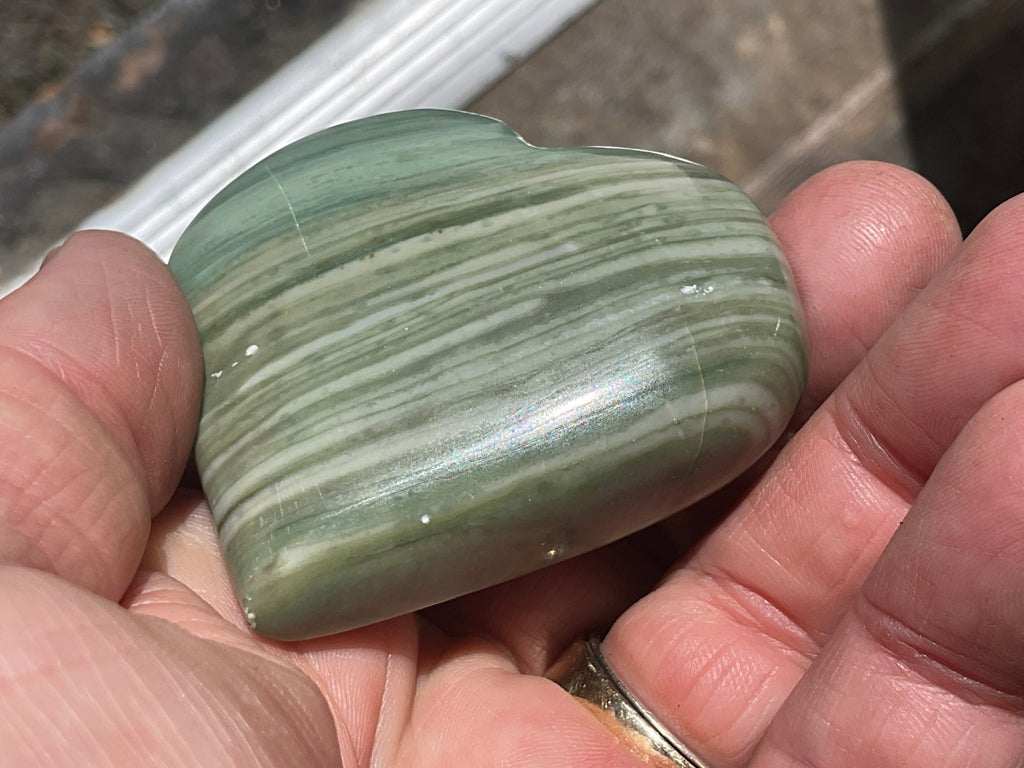 109g Jasper with Common Opal Heart C