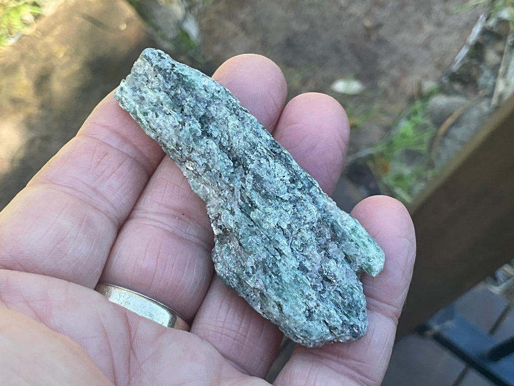 44g Dark Green Pakistan Kyanite + Rough 9A