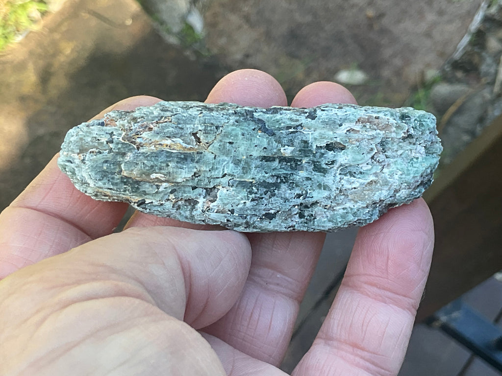 62g Dark Green Pakistan Kyanite + Rough 10A