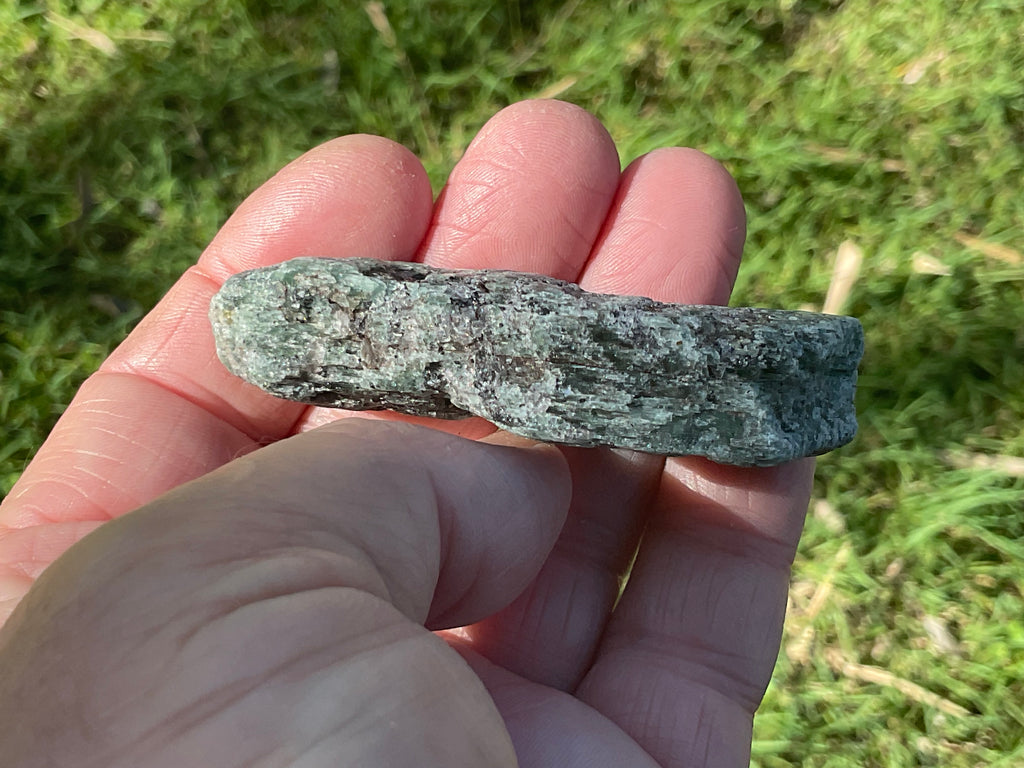 66g Dark Green Pakistan Kyanite + Rough 11A