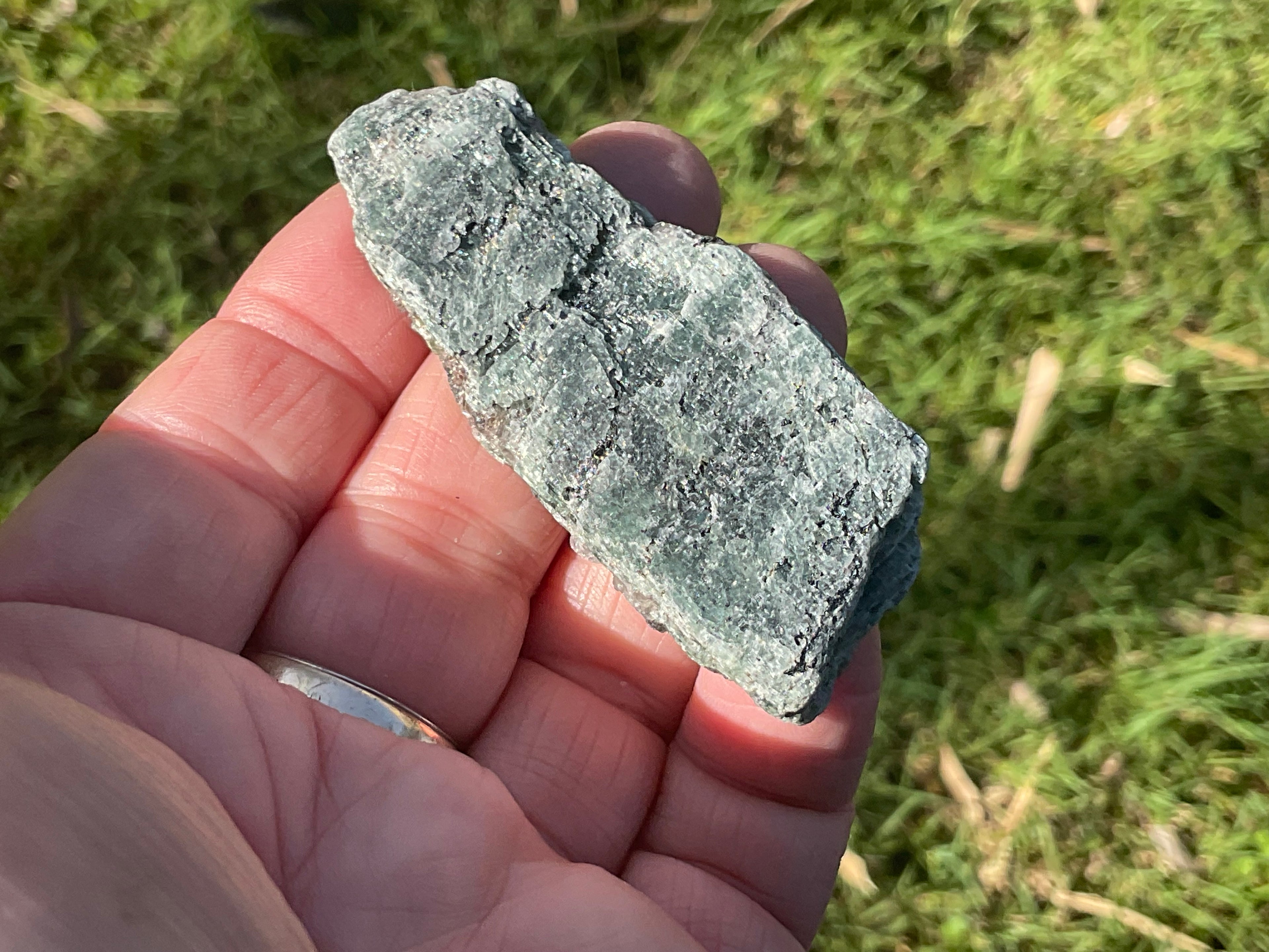 66g Dark Green Pakistan Kyanite + Rough 11A