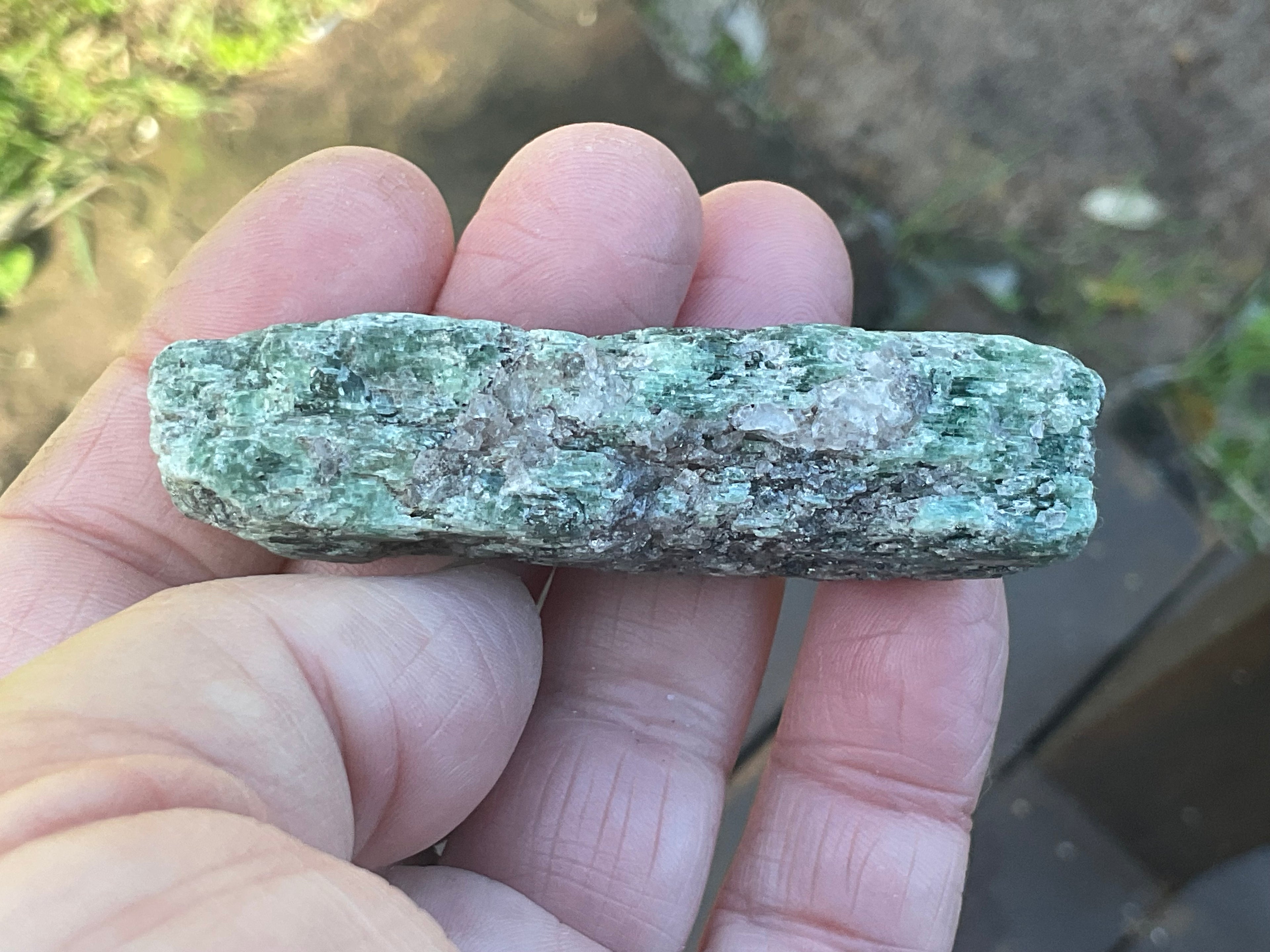 66g Dark Green Pakistan Kyanite + Rough 11A