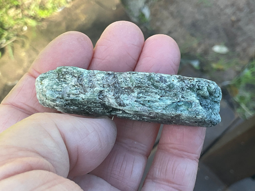 66g Dark Green Pakistan Kyanite + Rough 11A