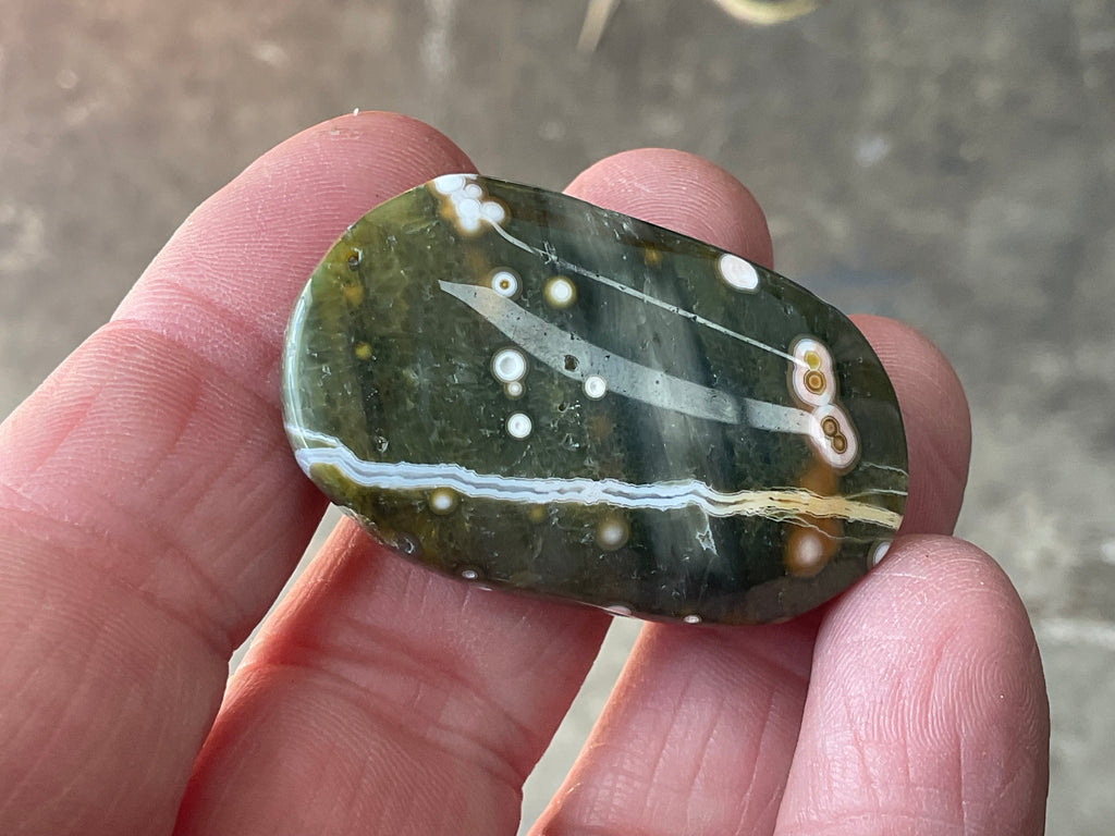 20g 8th Vein Ocean Jasper Palmstone 1A
