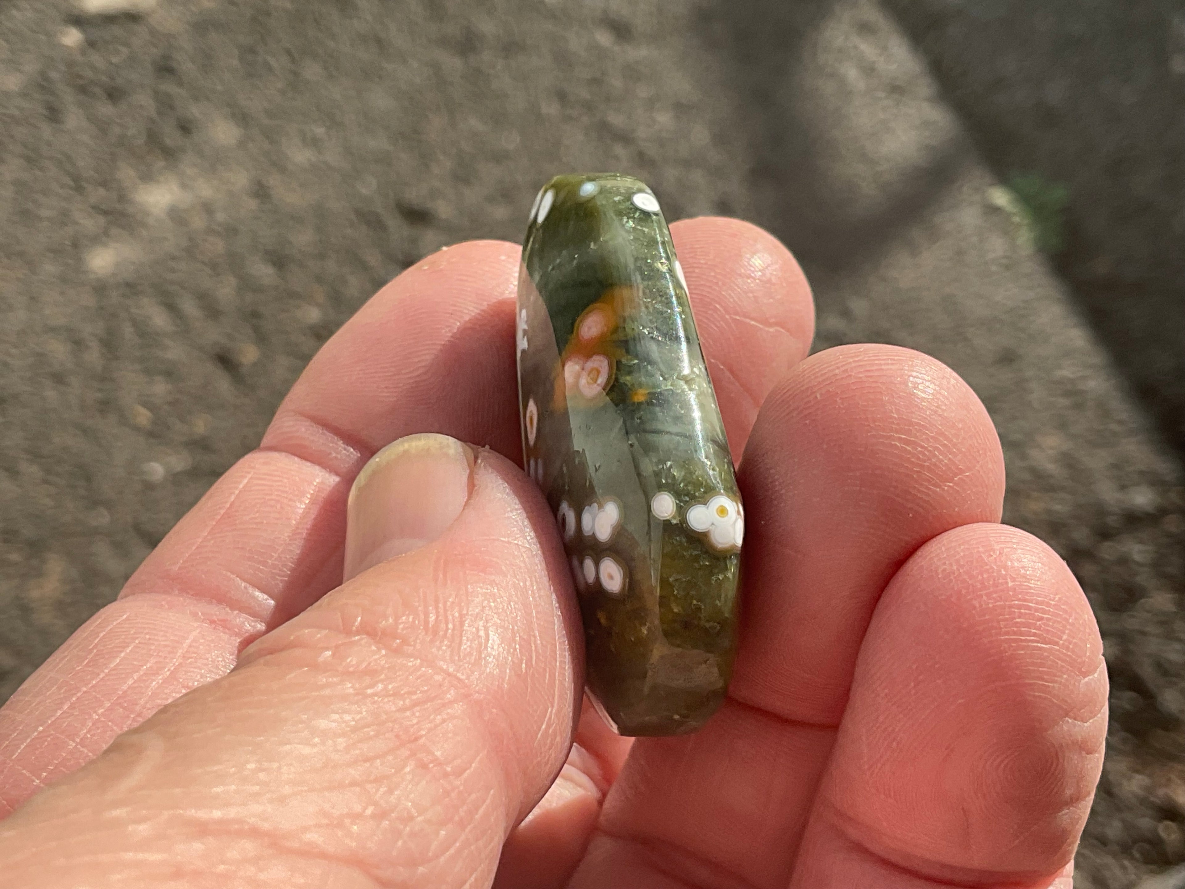 20g 8th Vein Ocean Jasper Palmstone 1A