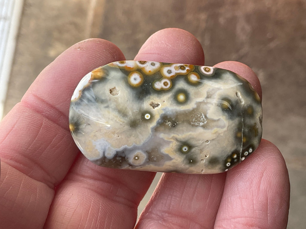 28g 8th Vein Ocean Jasper Palmstone 1B