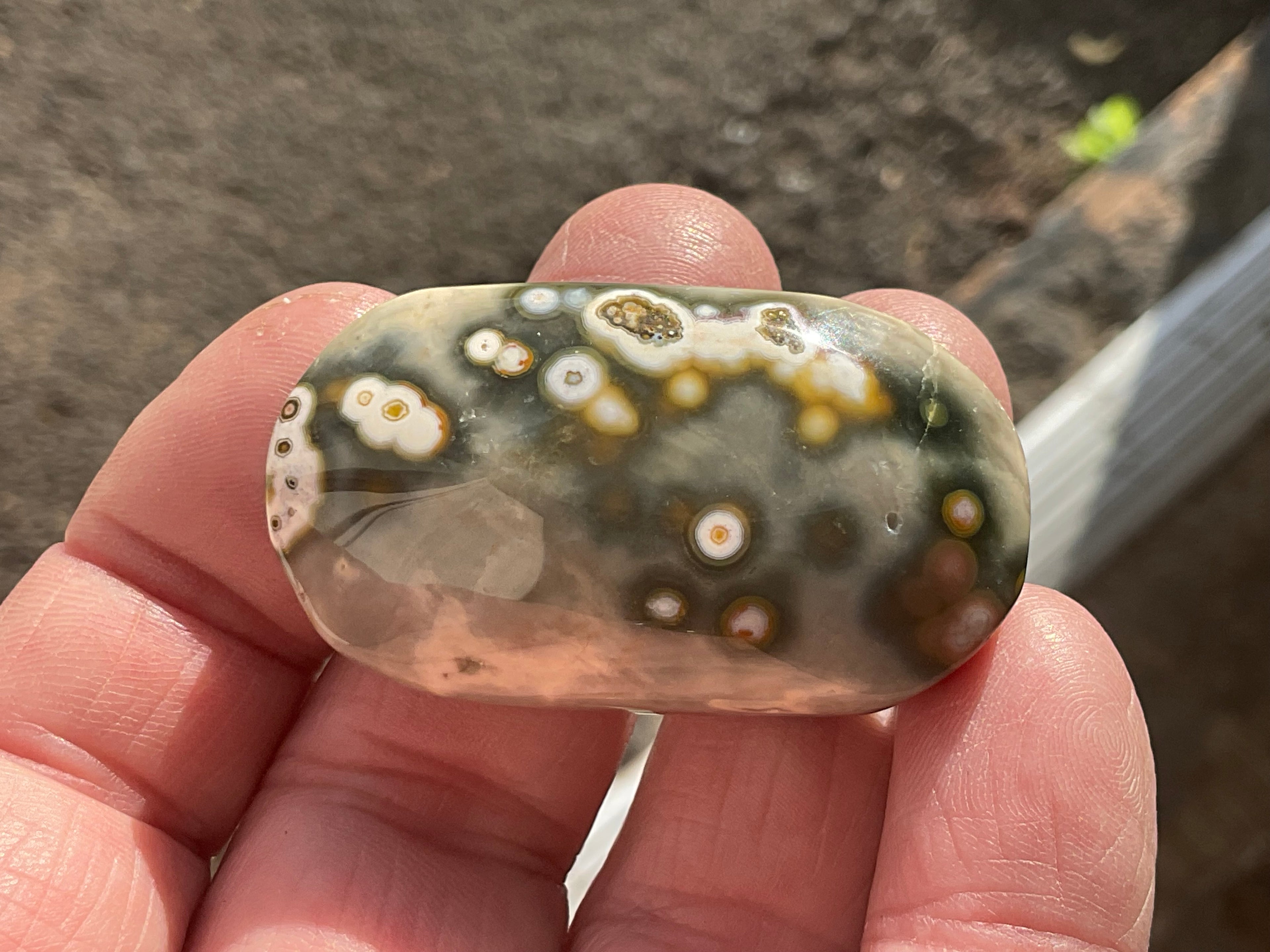 28g 8th Vein Ocean Jasper Palmstone 1B