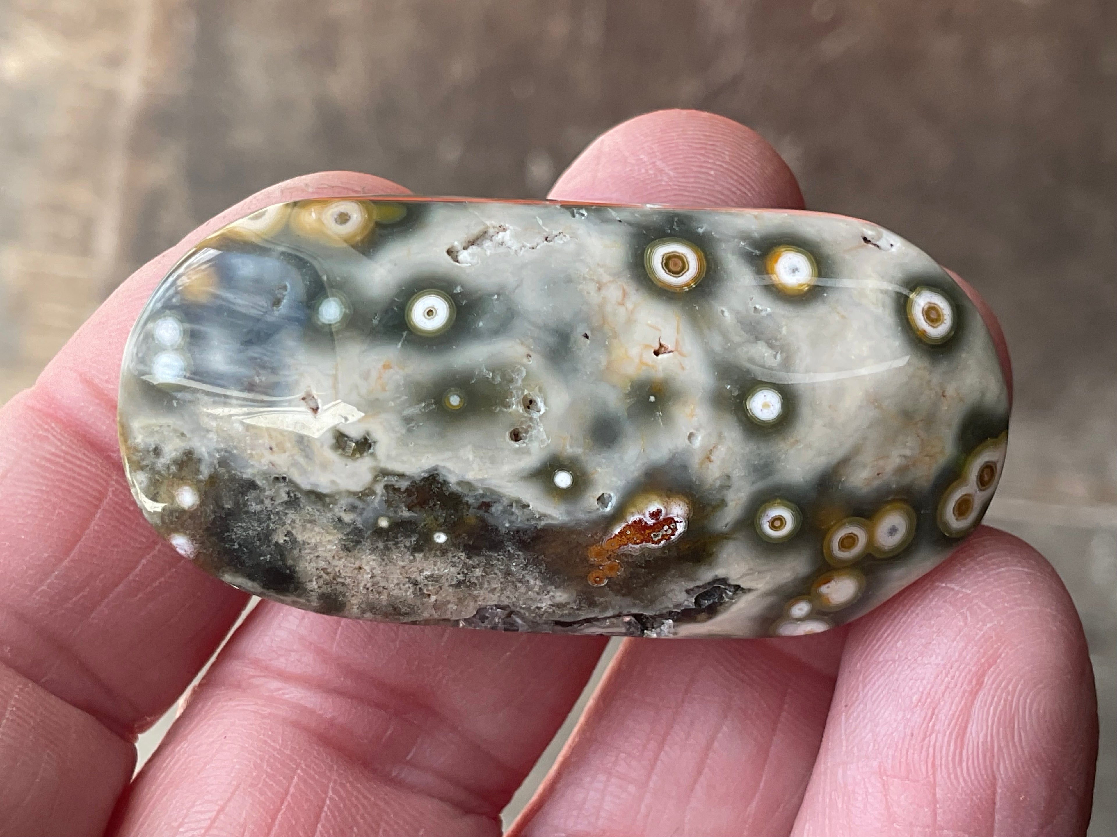 32g 8th Vein Ocean Jasper Palmstone 1C