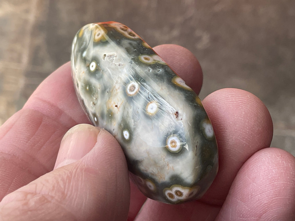 32g 8th Vein Ocean Jasper Palmstone 1C