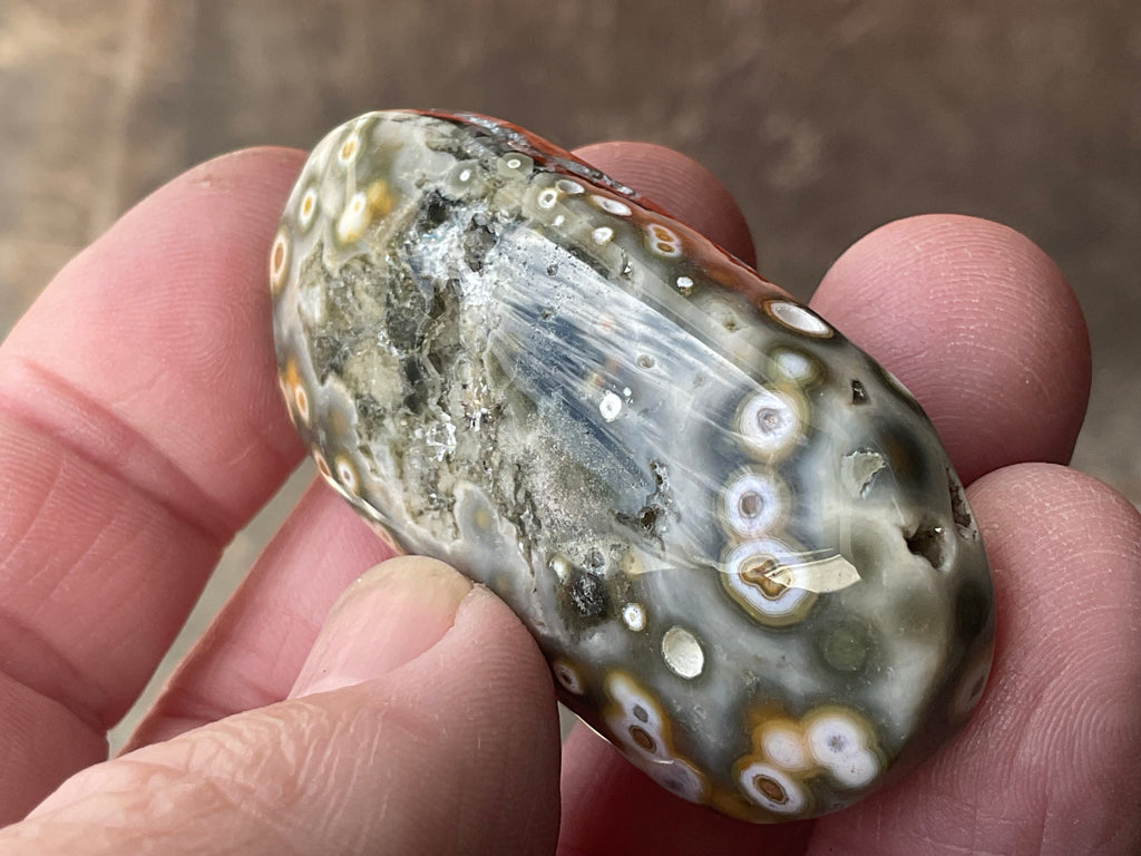 32g 8th Vein Ocean Jasper Palmstone 1C