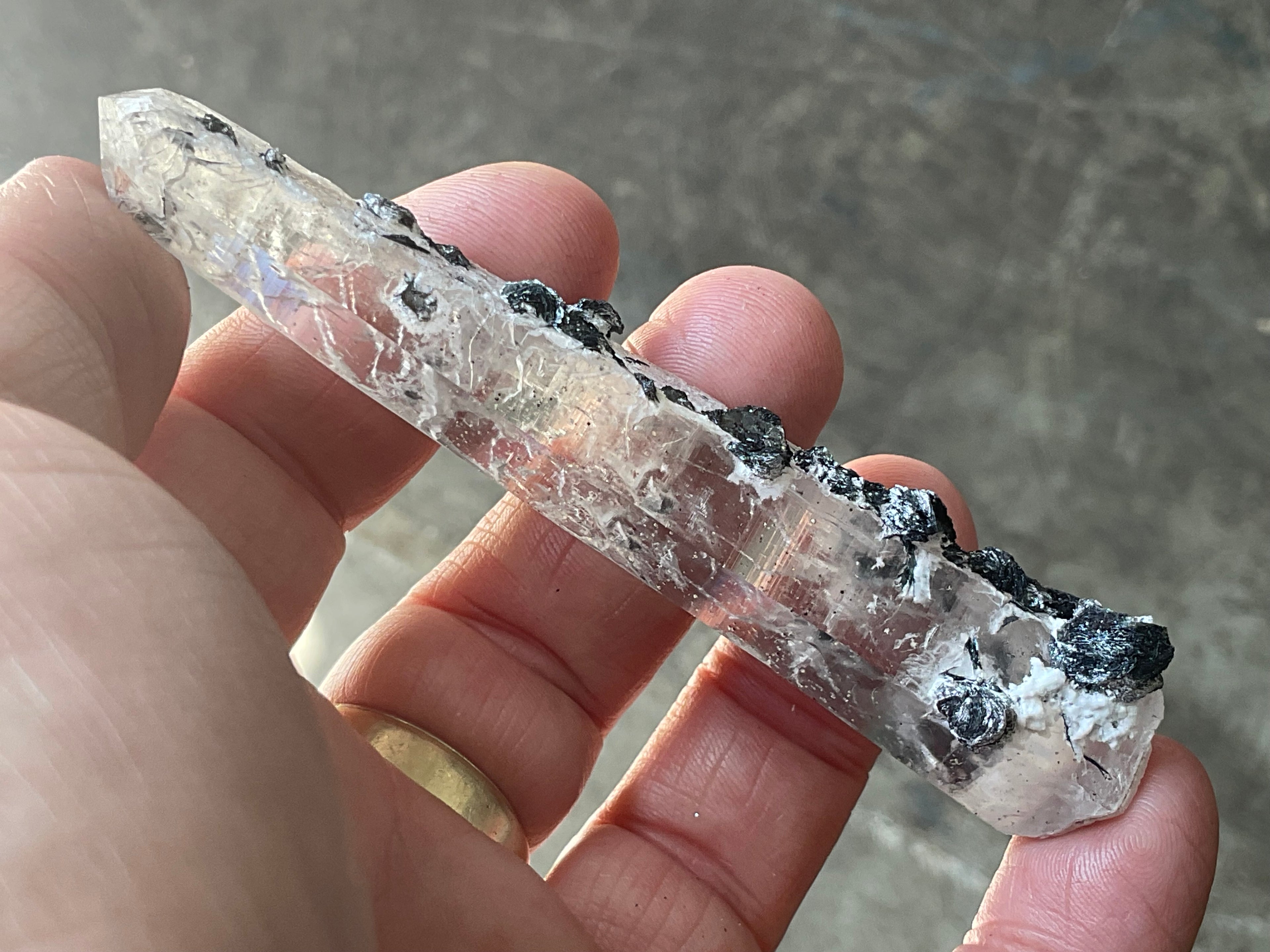 38g Specularite Quartz Specimen 6A from Inner Mongolia