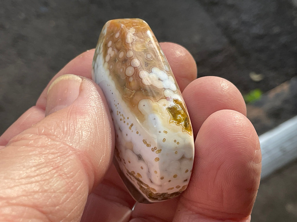 38g 8th Vein Ocean Jasper Palmstone 3A