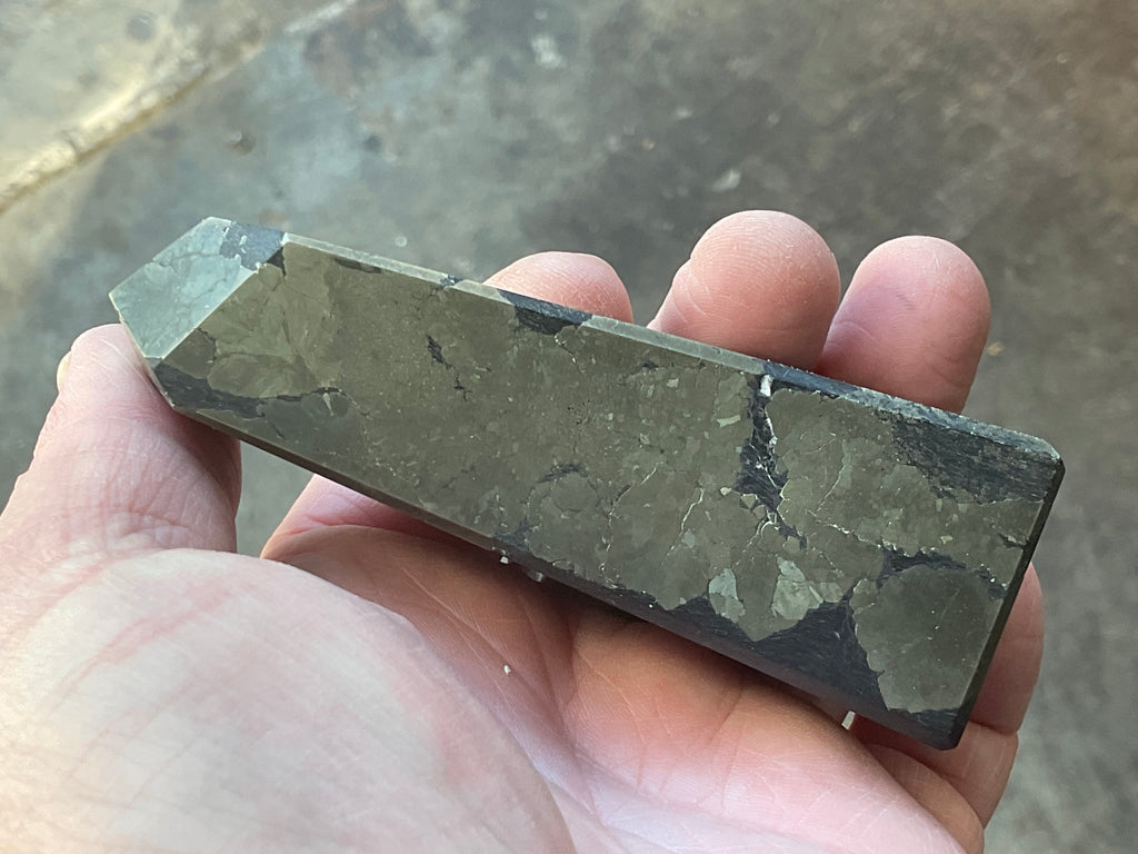 312g Polished Pyrite in Shale Freeform A