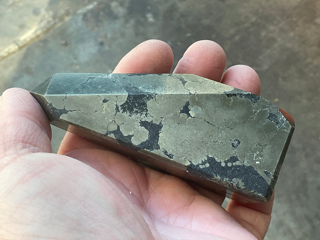 312g Polished Pyrite in Shale Freeform A