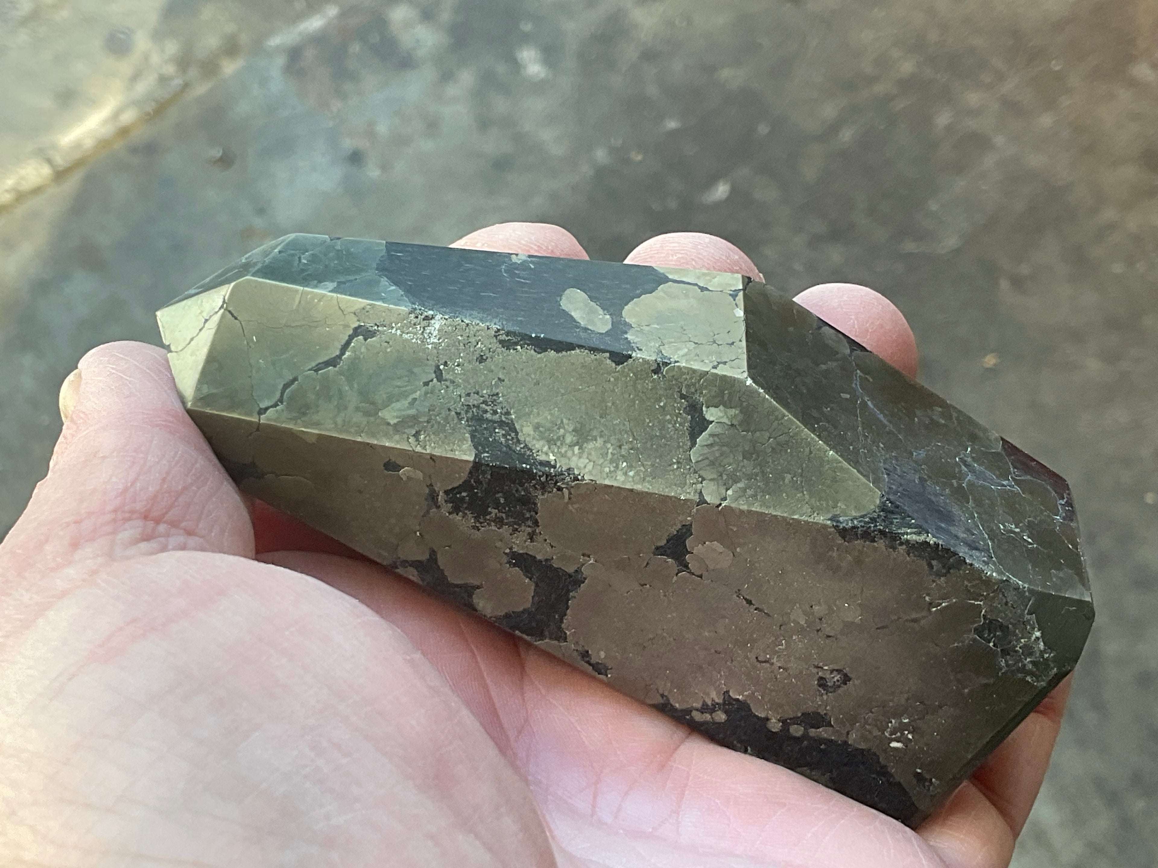 312g Polished Pyrite in Shale Freeform A