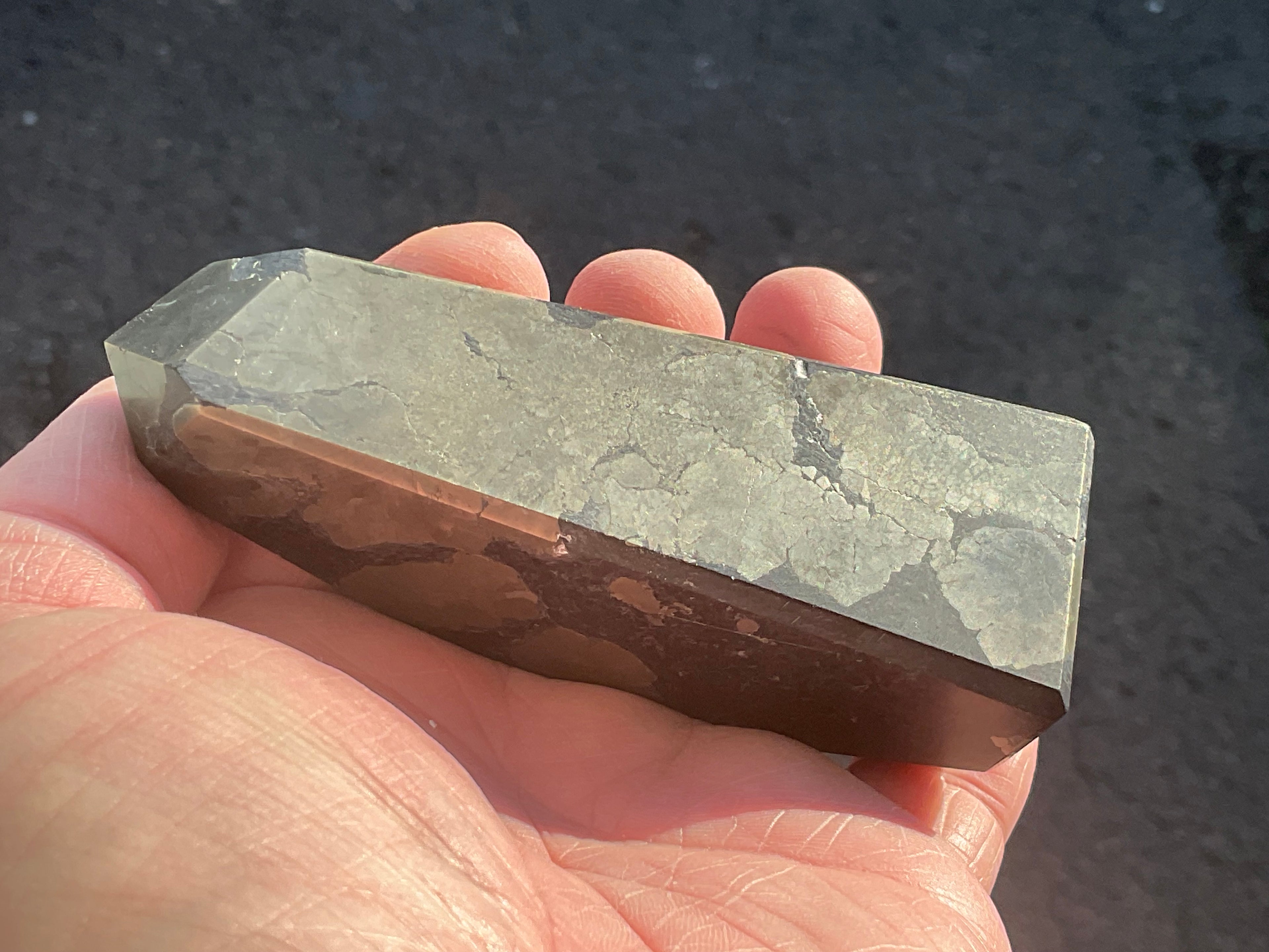 312g Polished Pyrite in Shale Freeform A