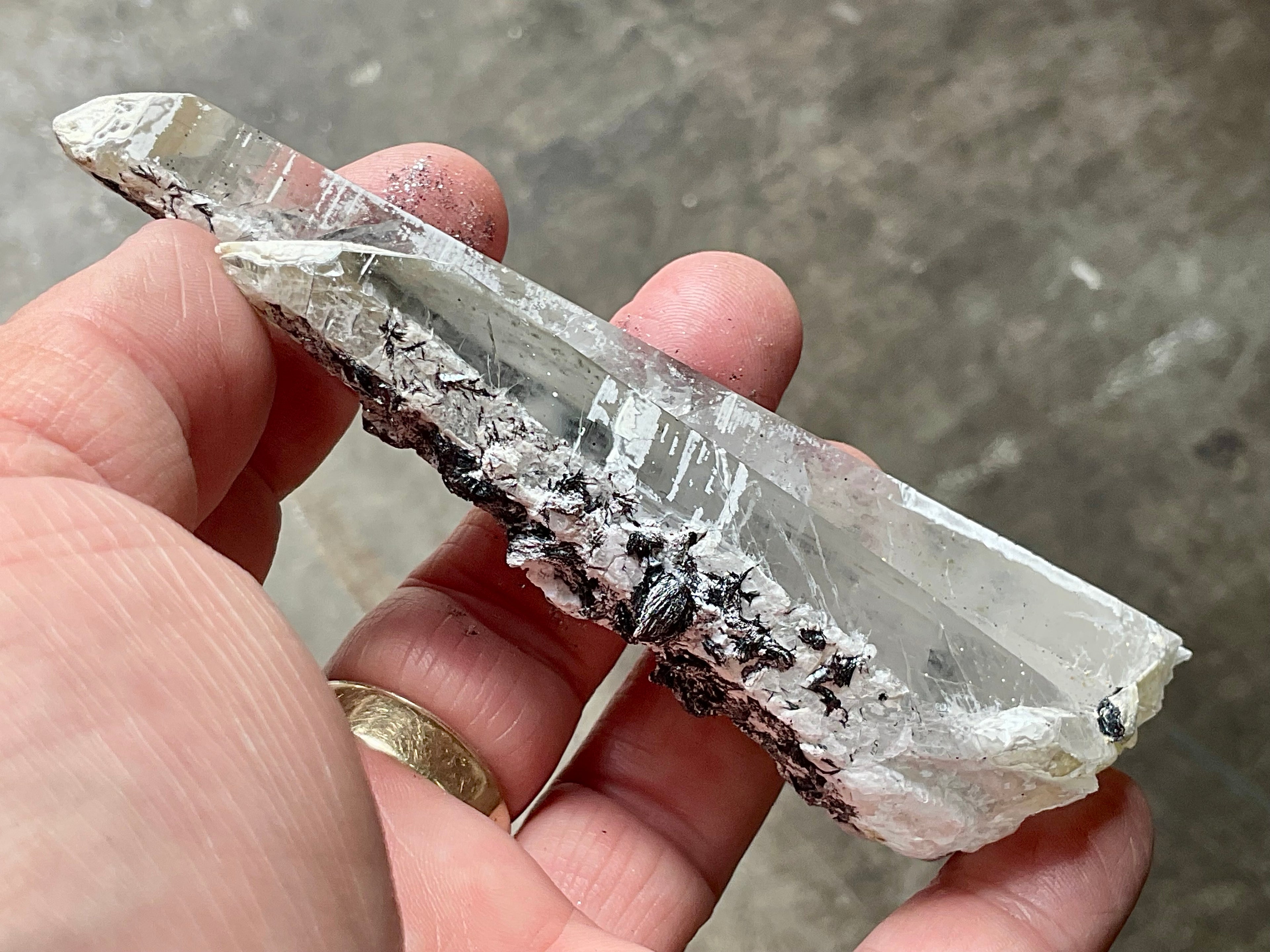 106g Specularite Quartz Specimen from Inner Mongolia 9C