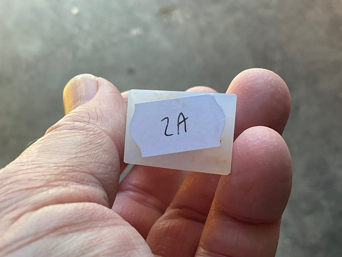 46g Blue Chalcedony Generator 2A with Iron Inclusions