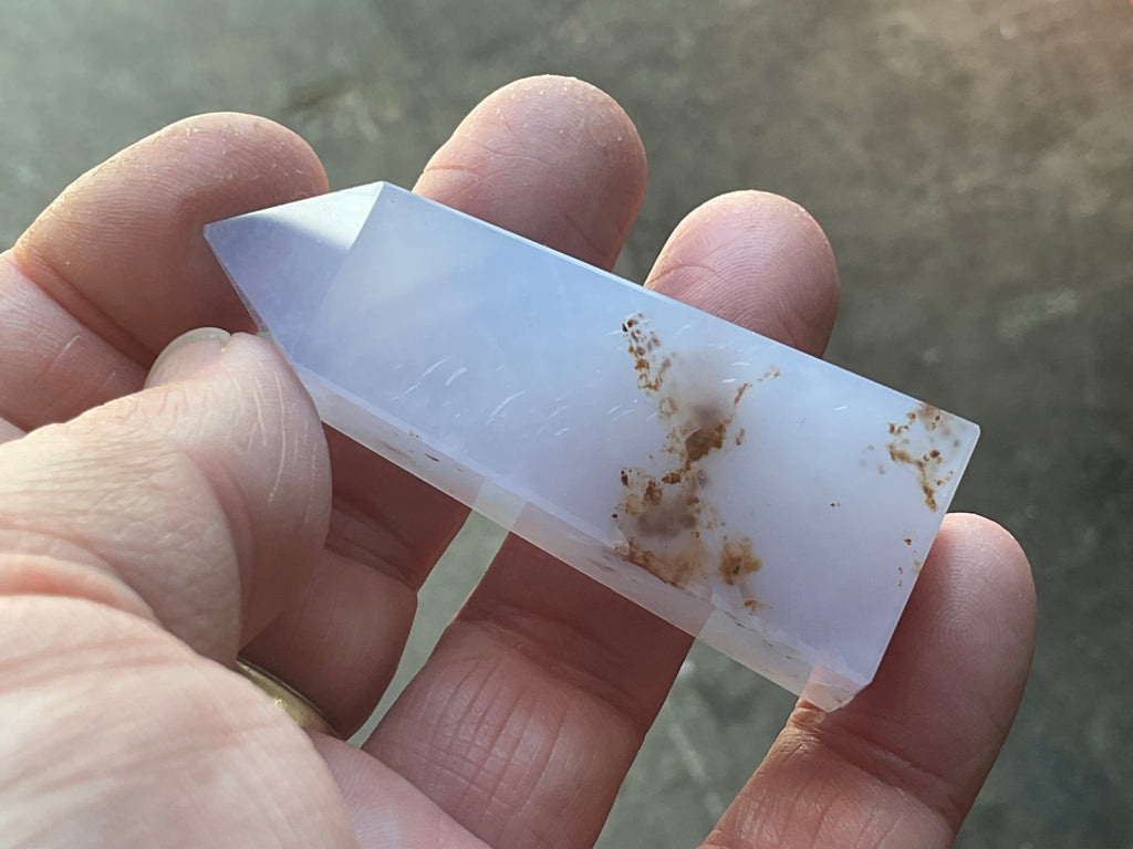 52g Blue Chalcedony Generator 2B with Iron Inclusions