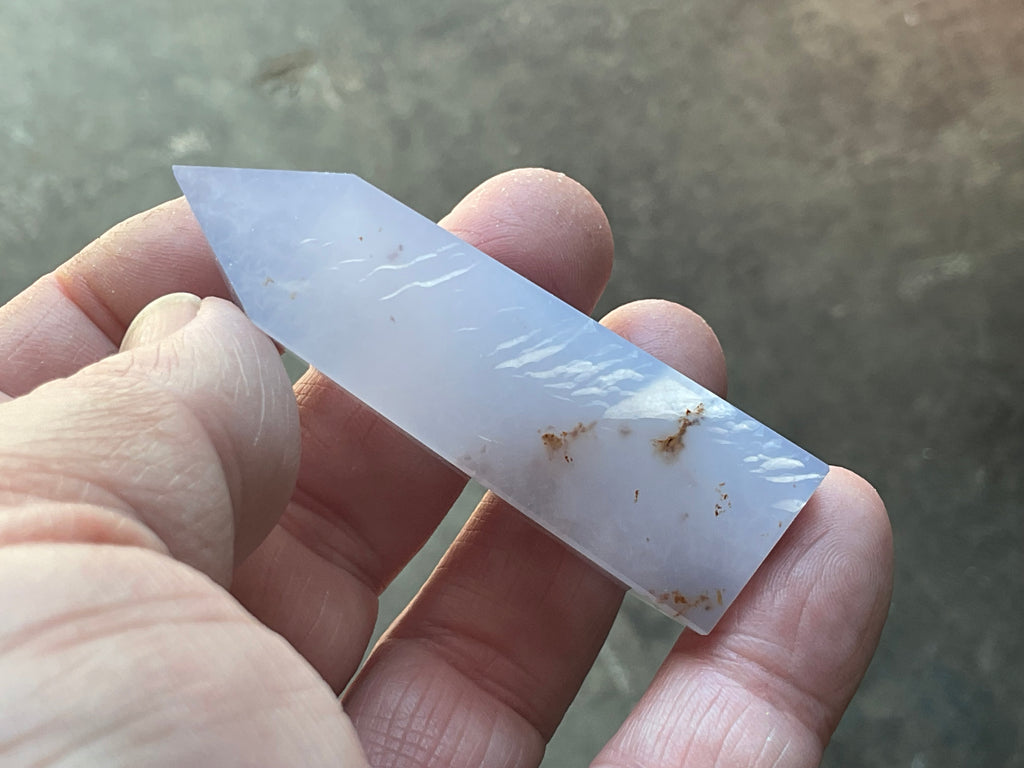 52g Blue Chalcedony Generator 2B with Iron Inclusions