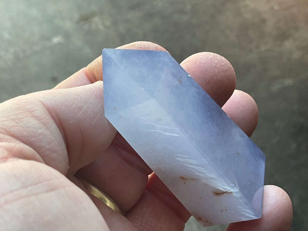 52g Blue Chalcedony Generator 2B with Iron Inclusions