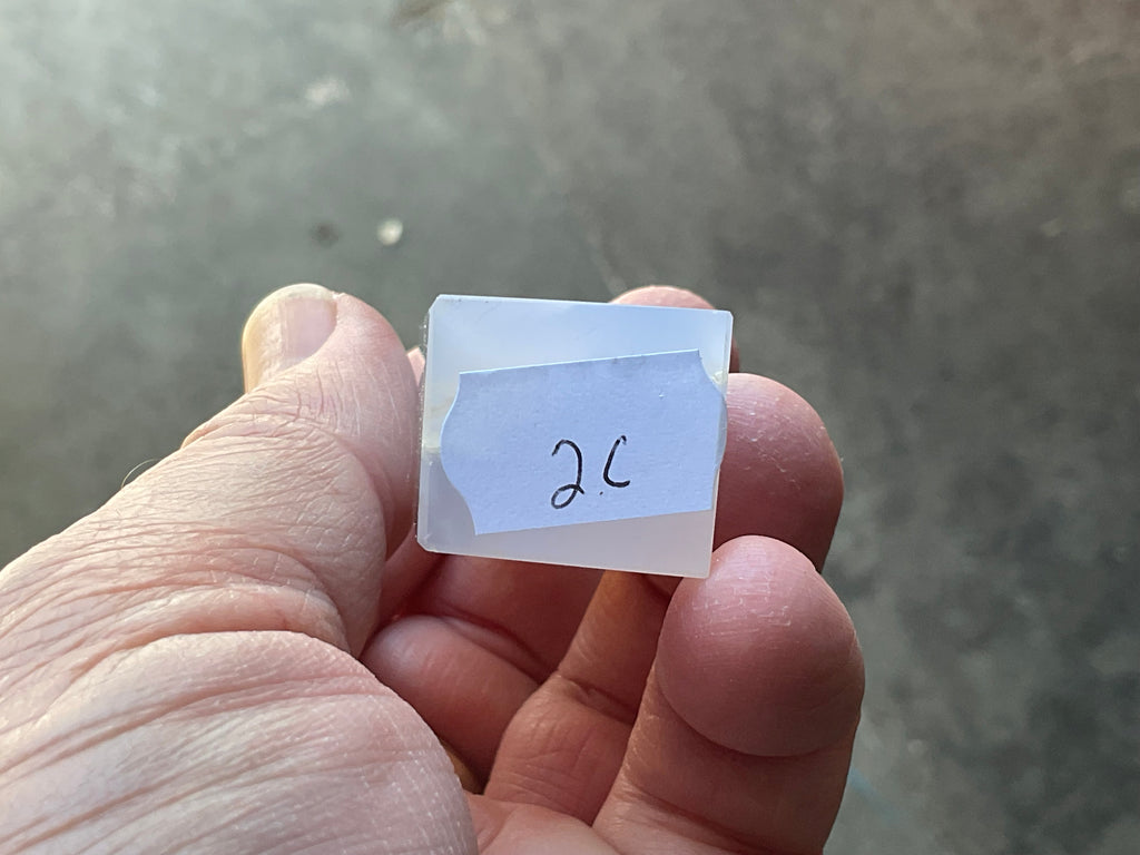 56g Blue Chalcedony Generator 2C with Iron inclusions