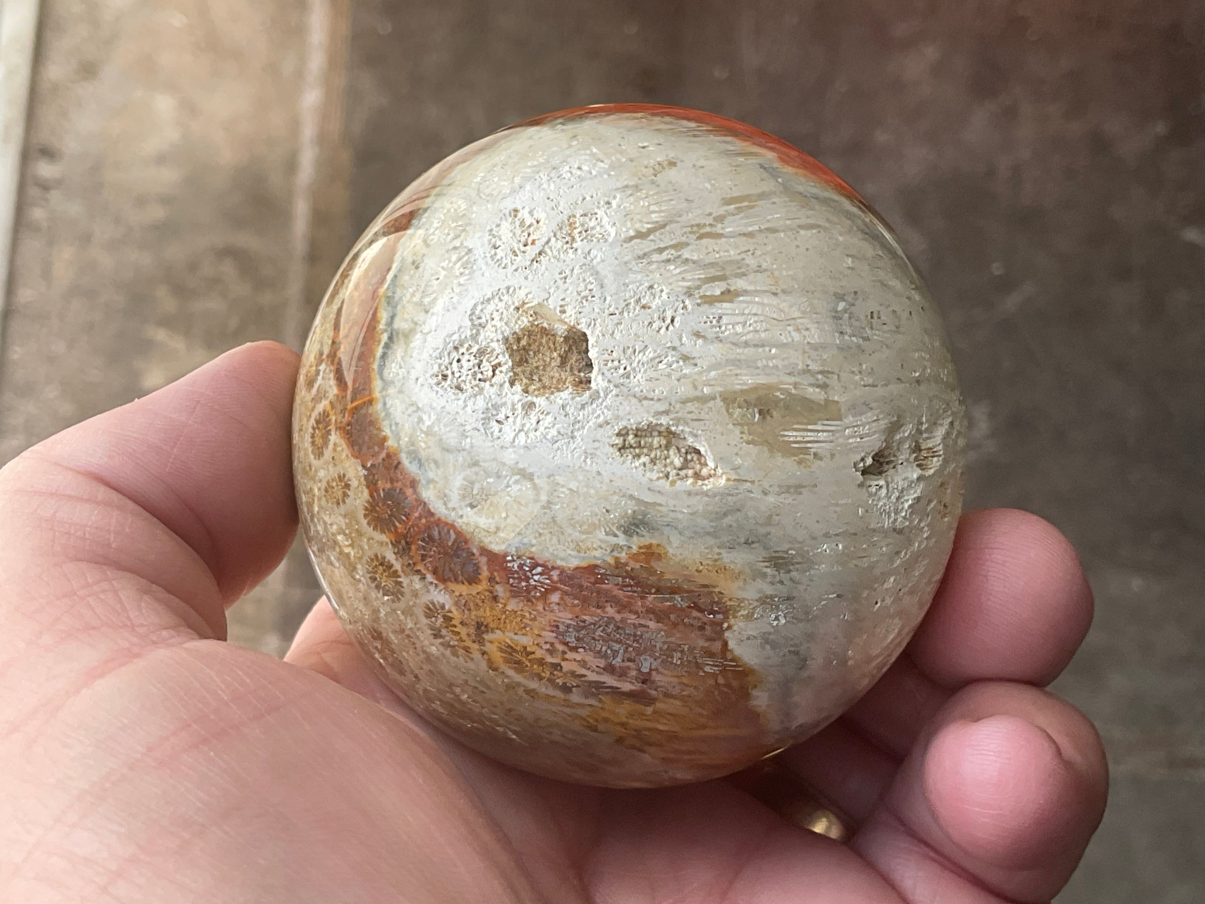 368g “Luna Coral” Sphere 3B