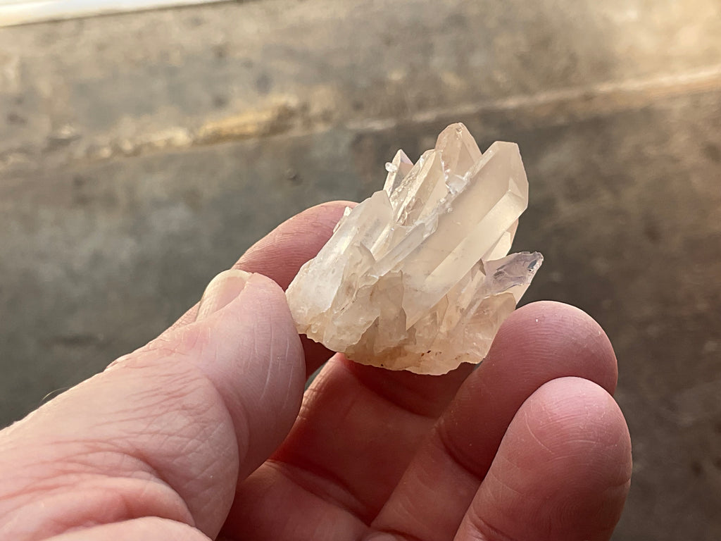 Madagascan Hematite Influenced Small Quartz Cluster Group 2